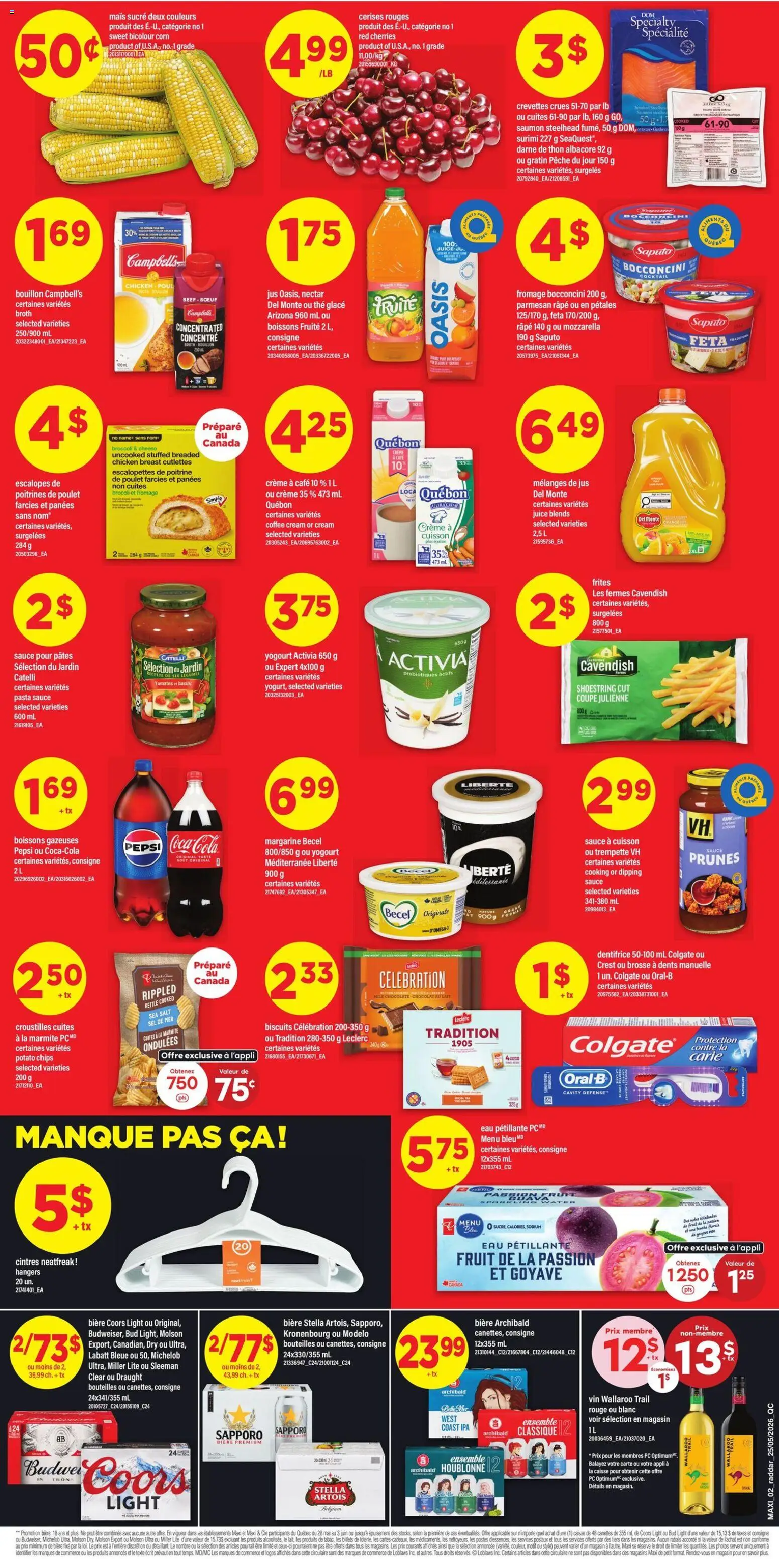 Maxi flyer valid from 28.05.2026 | Page: 2 | Products: Cream, Cheese, Juice, Chicken