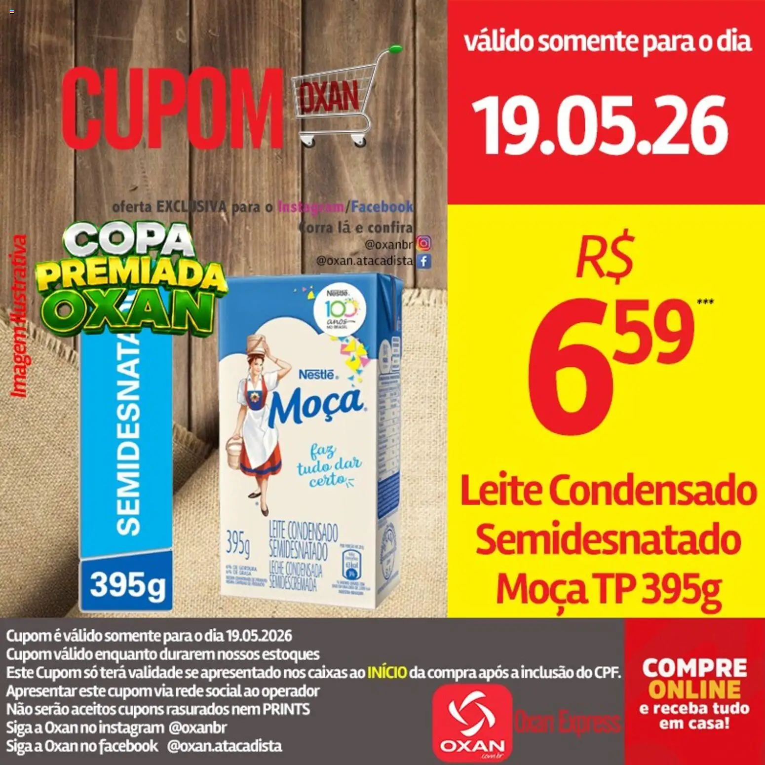 Oxan Atacadista Folheto - válido de 19.05.2026 | Página: 10 | Produtos: Leite, Copa, Leite condensado