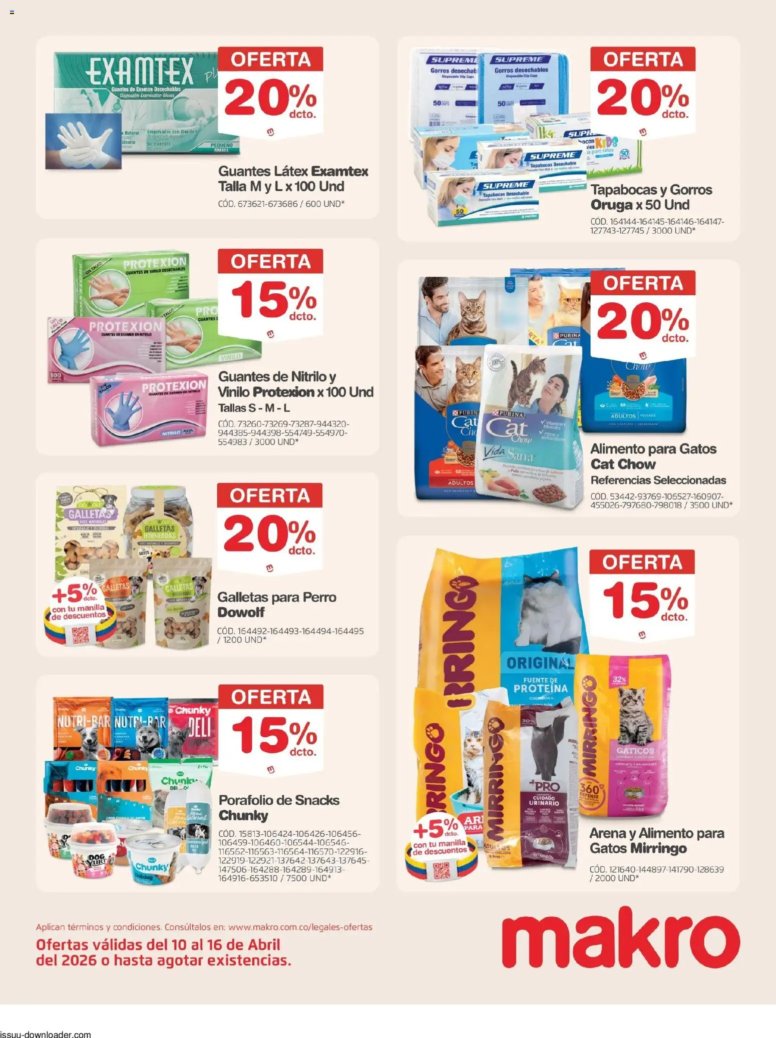 Makro revista - valida desde el 10.04.2026 | Página: 31 | Productos: Pescado, Guantes, Galletas, Tapabocas