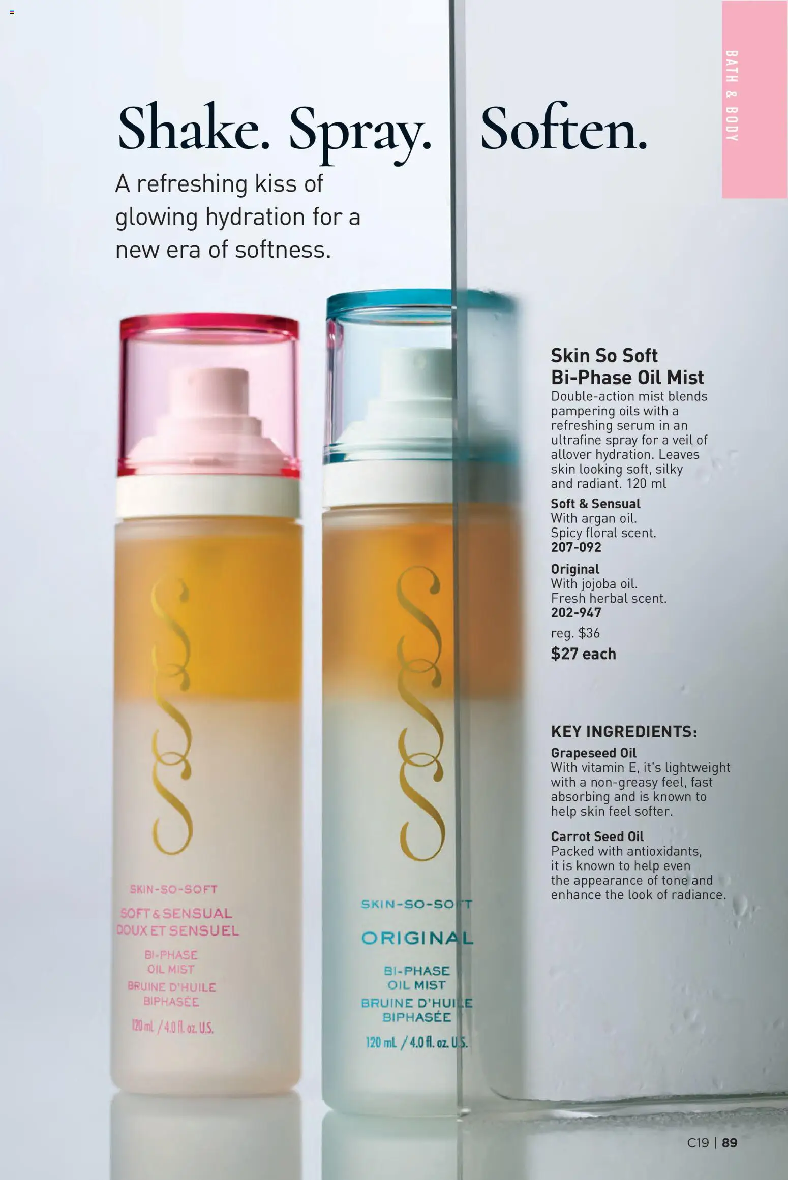 Avon flyer valid from Sep 9, 2026 | Page: 89 | Products: Carrot, Bath, Oil, Ingredients