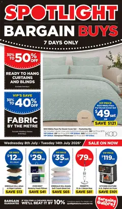 Spotlight Bargain Buys preview  - valid from 8 Jul 2026