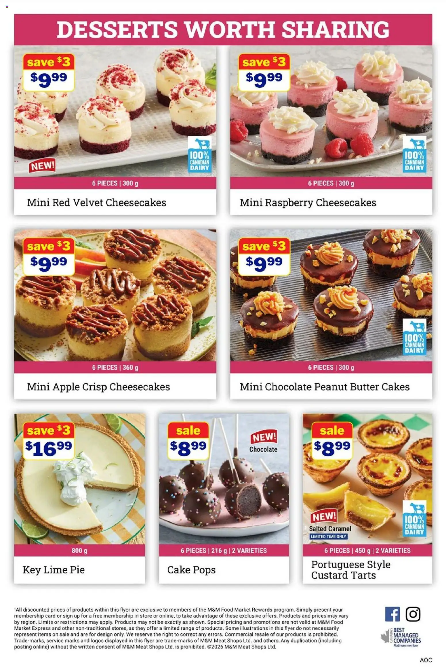 M&M Food Market flyer valid from Aug 13, 2026 | Page: 8 | Products: Desserts, Peanut butter, Meat, Chocolate