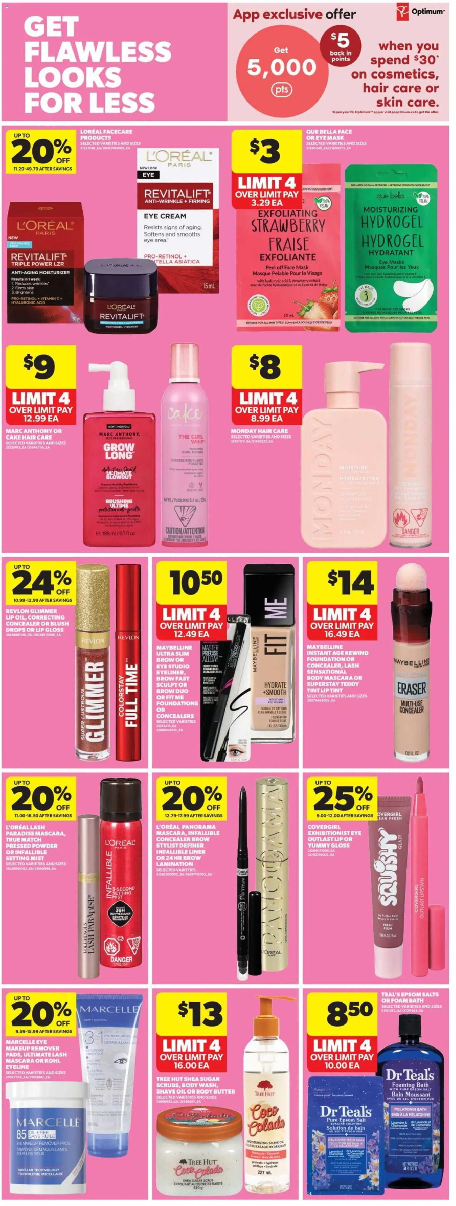 Real Canadian Superstore flyer valid from 28.05.2026 | Page: 33 | Products: Fragrance, Concealer, Mascara, Bath