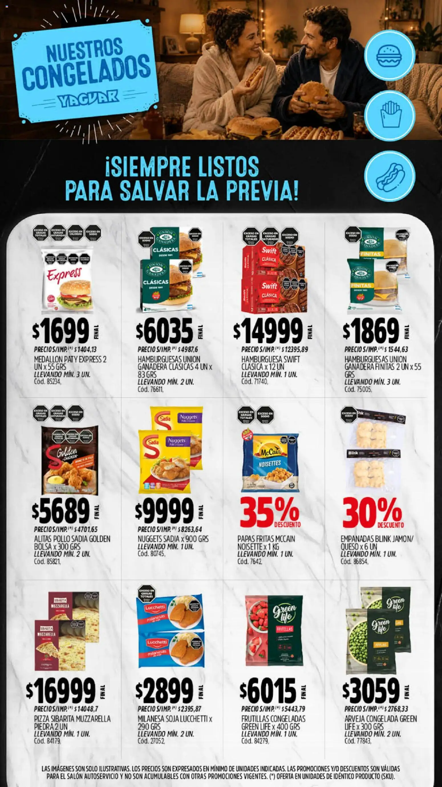 Yaguar - Oferta Semanal Parque Chacabuco │ válido desde el 20/07/2026 | Página: 9 | Productos: Arveja, Bolsa, Pollo, Pizza