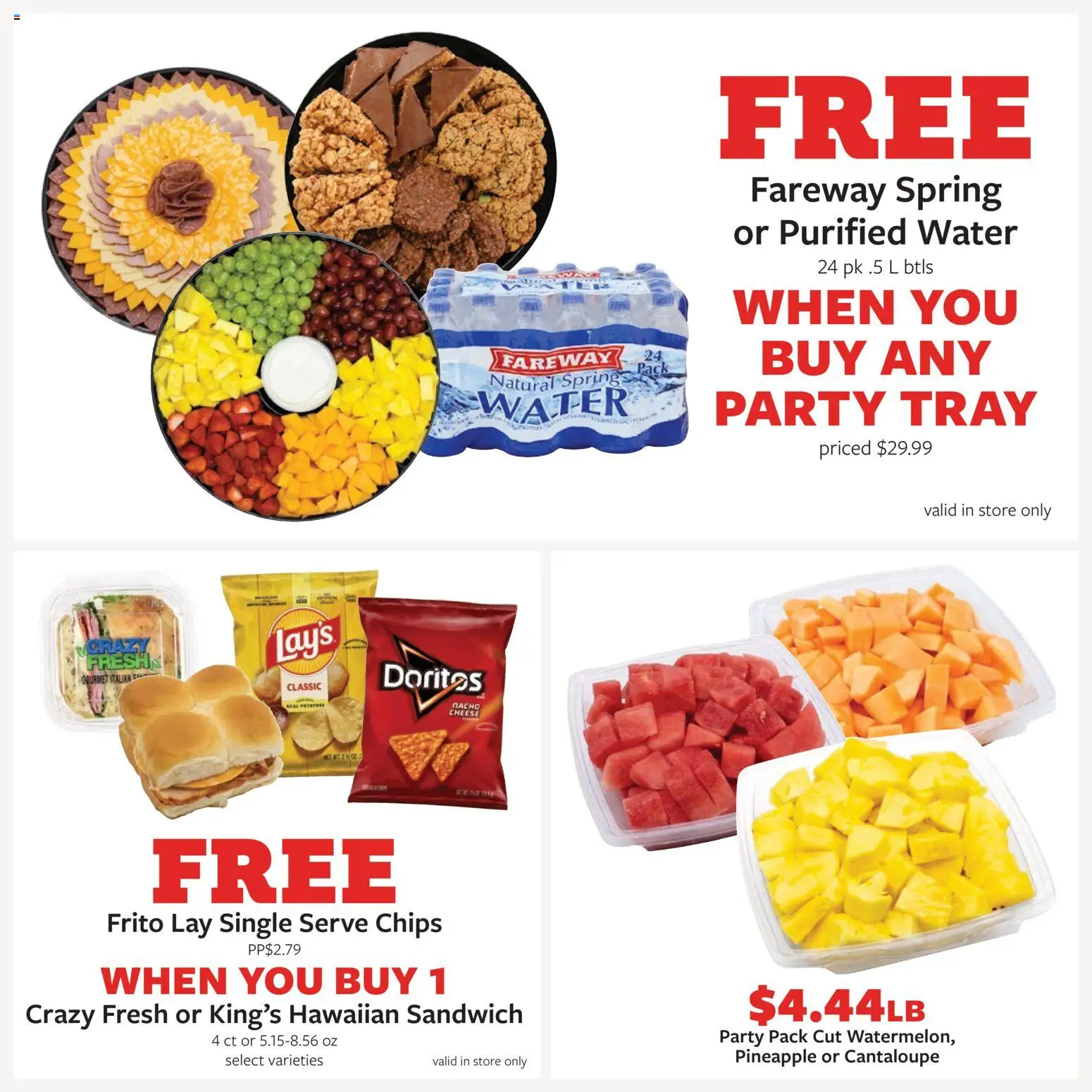 Fareway Monthly Ad - valid from 08/03/2026 | Page: 15 | Products: Cheese, Pineapple, Chips, Water