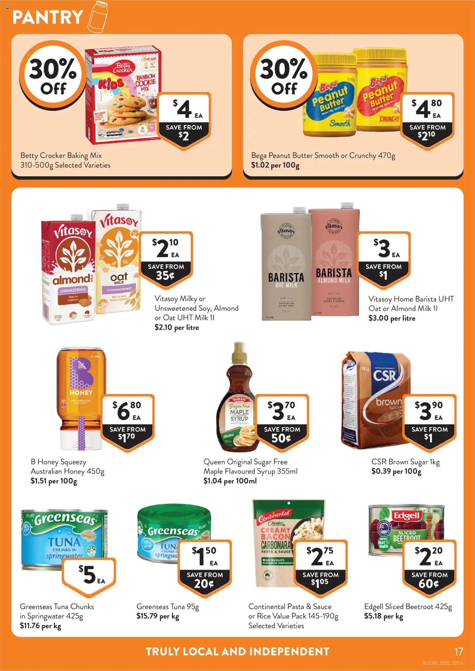 Foodworks catalogue - valid from 13.05.2026 | Page: 17 | Products: Bacon, Milk, Rice, Sugar