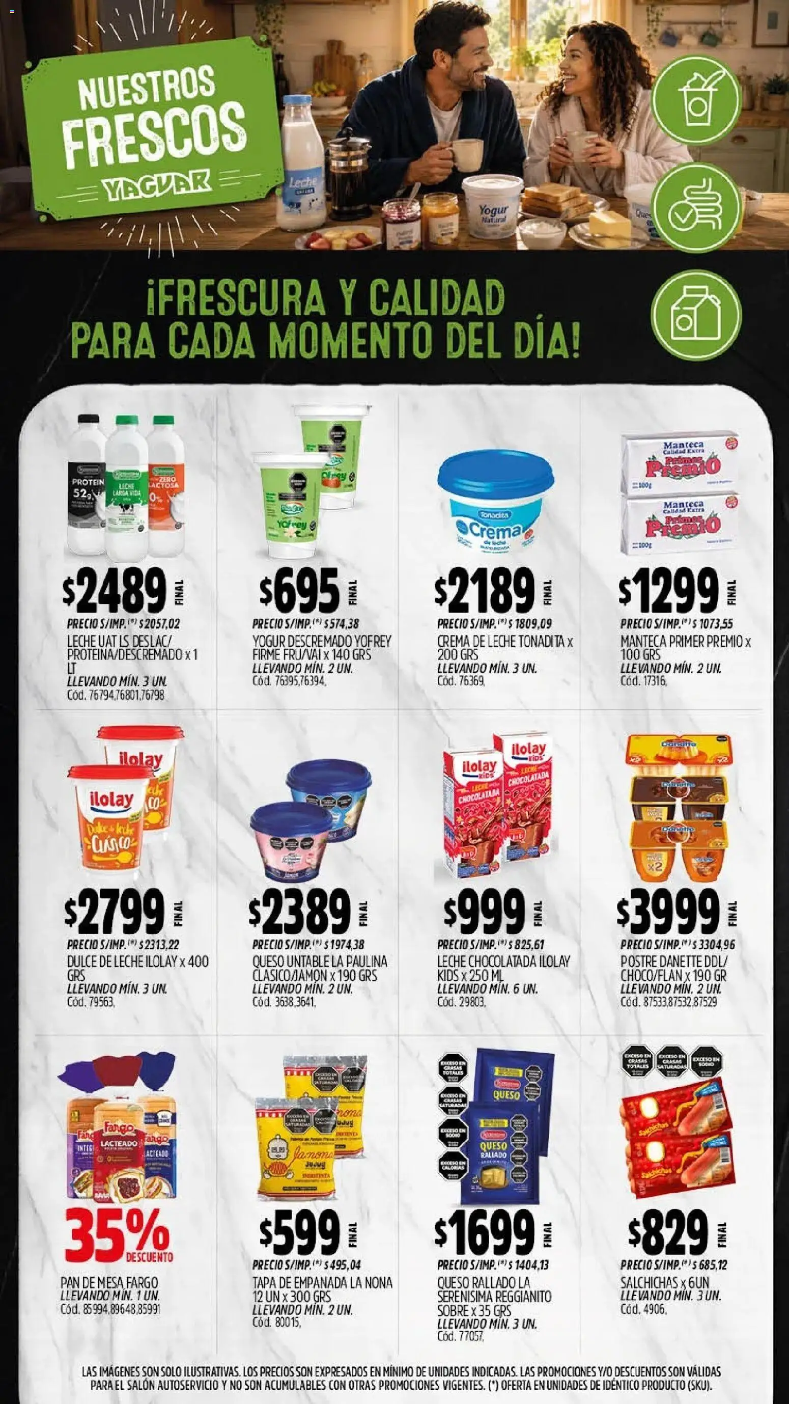 Yaguar - Oferta Semanal Jujuy │ válido desde el 21/09/2026 | Página: 9 | Productos: Mesa, Yogur descremado, Mango, Yogur