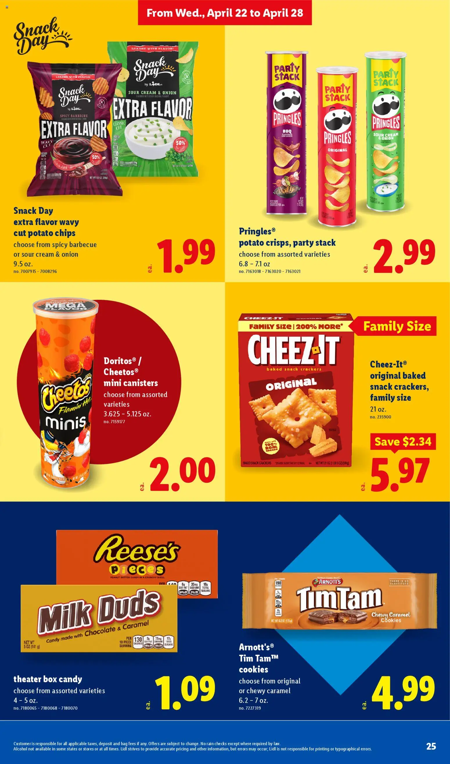 Lidl Weekly Ad - valid from 22.04.2026 | Page: 25 | Products: Cheese, Cream, Onion, Bag