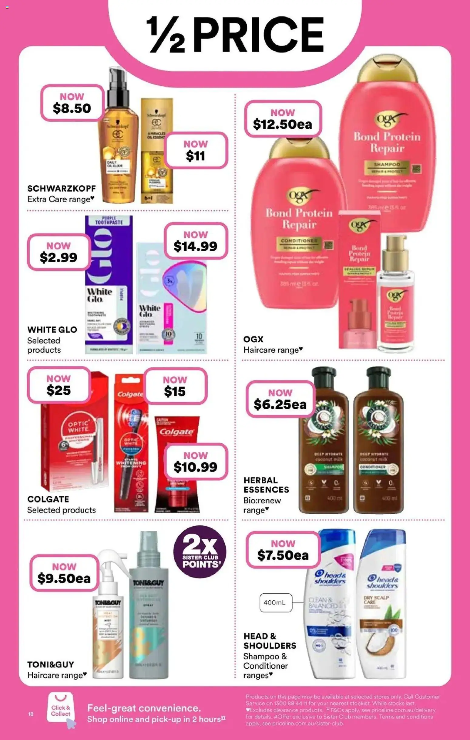 Priceline Pharmacy catalogue - valid from 06.05.2026 | Page: 18 | Products: Milk, Conditioner, Toothpaste, Herbal