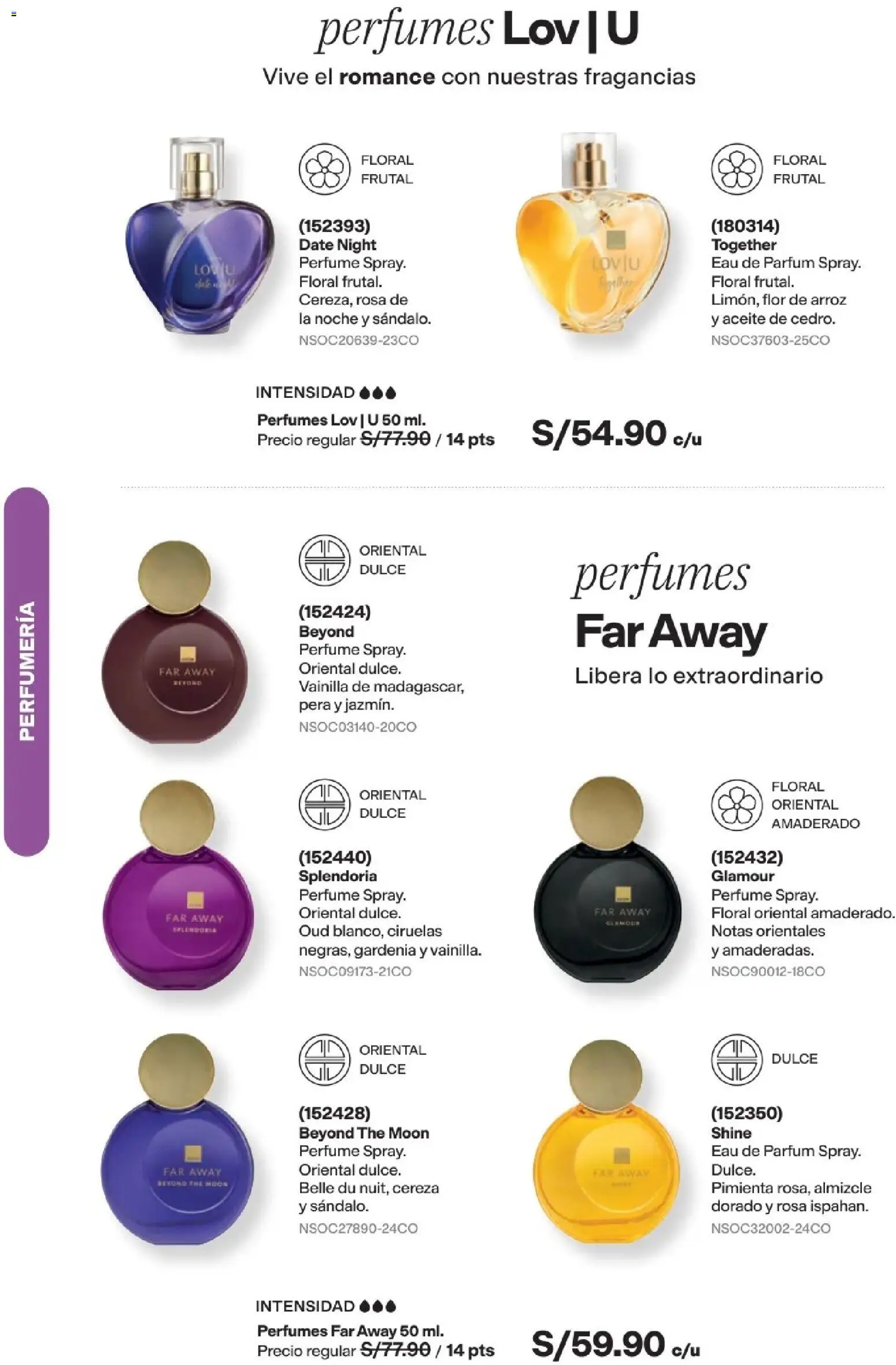 Catálogo Avon válido desde 11/08/2026 | Página: 81 | Productos: Perfumes, Aceite, Ciruelas, Perfume