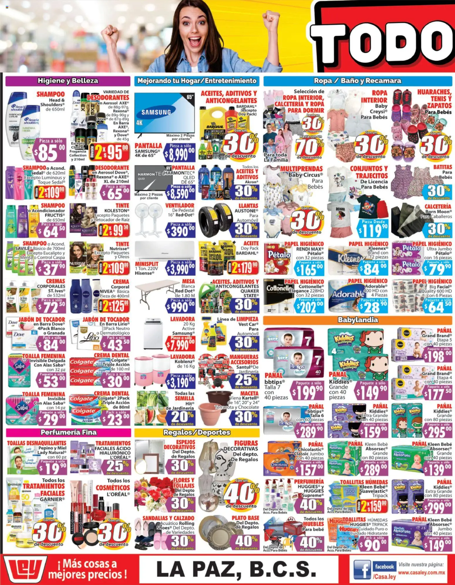 Nuevas ofertas de Casa Ley válidas en toda la República Mexicana desde el 21.05.2026. ¡Encuentra las mejores ofertas en Casa Ley folleto Autoservicio La Paz, BCS! | Página: 3 | Productos: Ventilador, Toallitas húmedas, Fragancia, Acondicionador