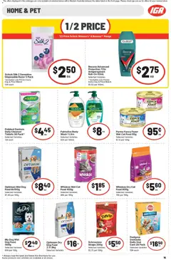 Preview of IGA catalogue WA Medium Metro - valid from 15/07/2026 | Page: 16 | Products: Milk, Antiperspirant, Dog food, Razor
