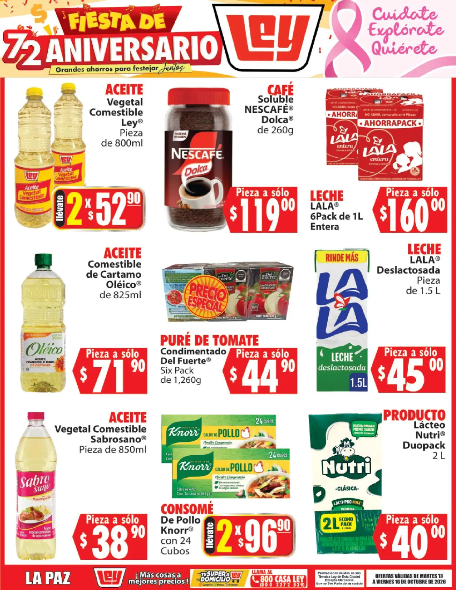 Nuevas ofertas de Casa Ley válidas en toda la República Mexicana desde el 13/10/2026. ¡Encuentra las mejores ofertas en Casa Ley folleto Autoservicio La Paz! | Página: 1