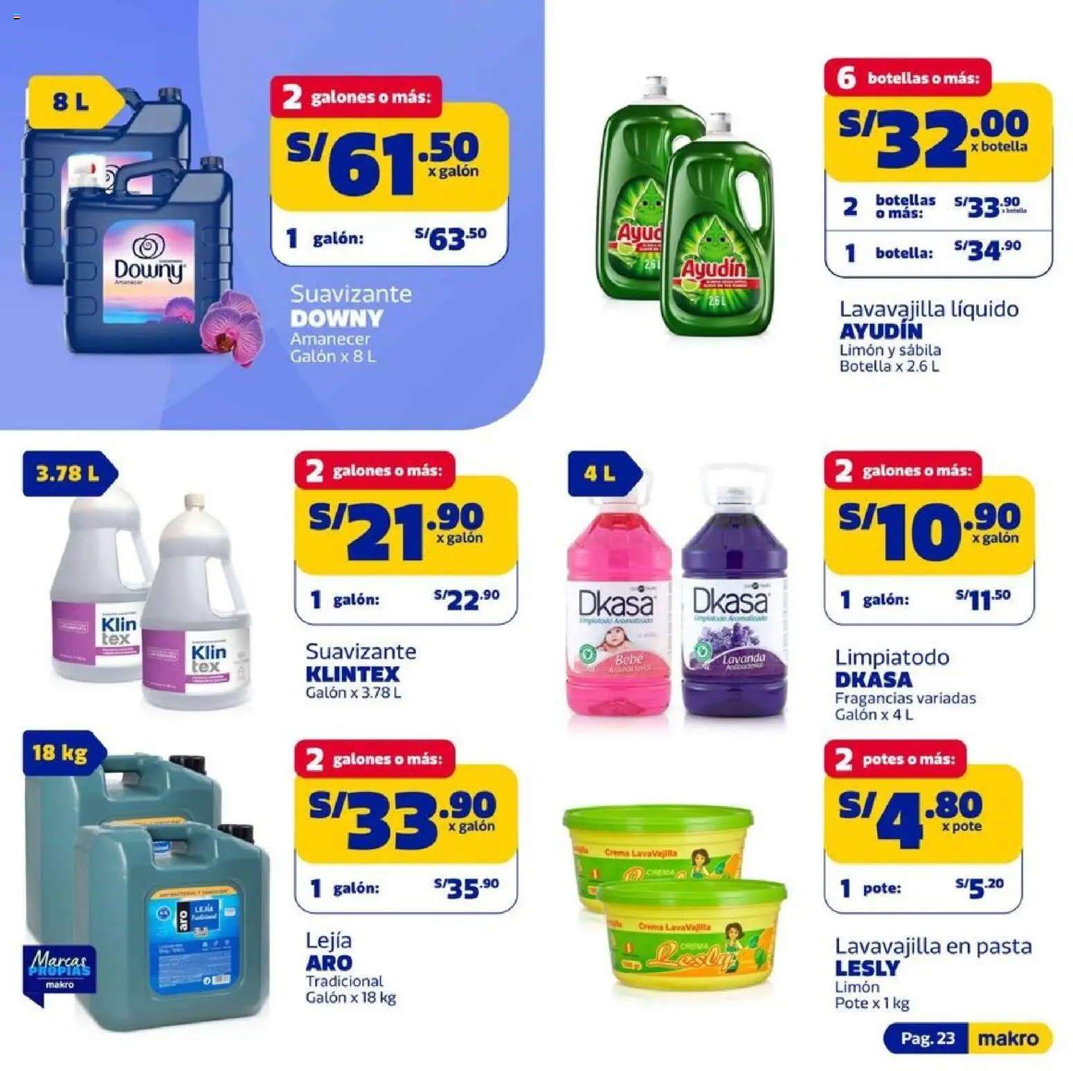Catálogo Makro válido desde 09.04.2026 | Página: 23 | Productos: Pasta, Crema