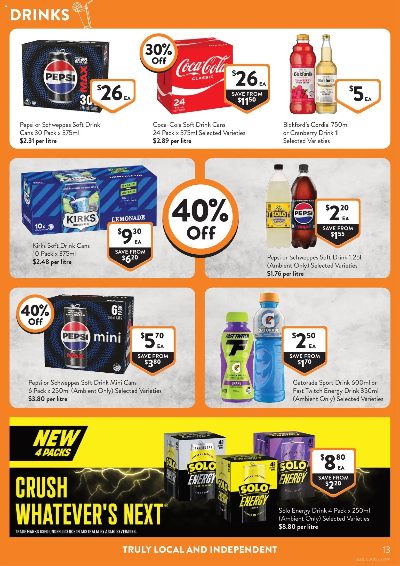 Foodworks catalogue - valid from 20.05.2026 | Page: 13 | Products: Juice, Sugar, Lemon, Lime