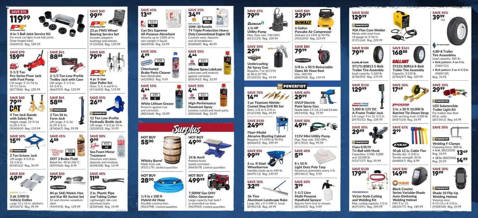 Princess Auto flyer valid from Oct 6, 2026 | Page: 2 | Products: Trailer, PC, Compressor, Cutter