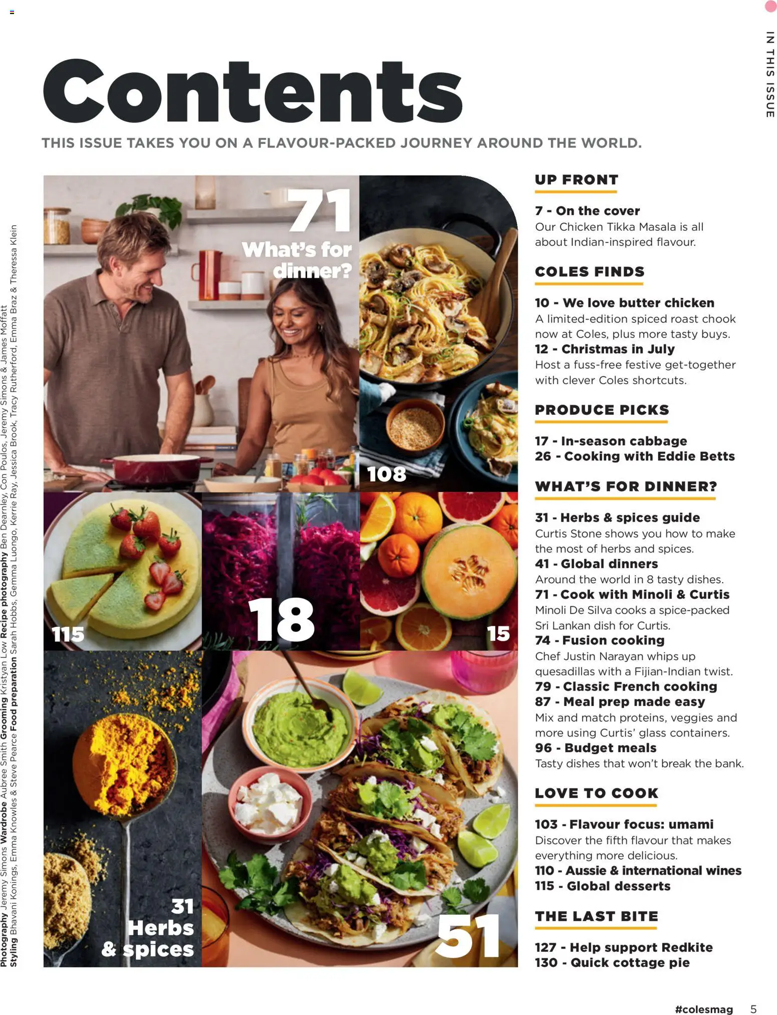 Coles catalogue - valid from 01/07/2026 | Page: 5 | Products: Butter, Chicken, Spices, Cabbage
