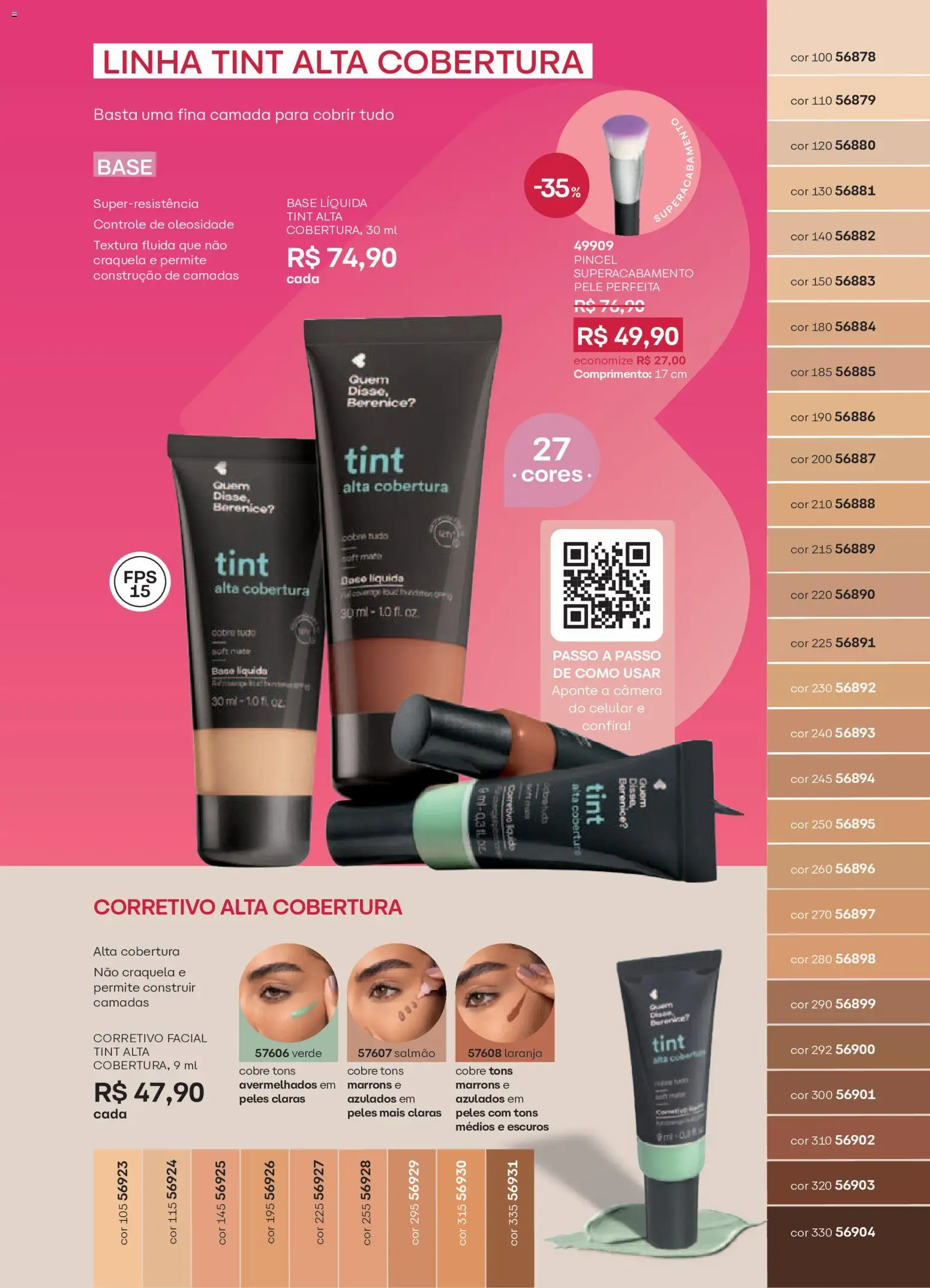 O Boticário Folheto - válido de 29/06/2026 | Página: 161 | Produtos: Celular, Corretivo, Pincel, Salmão