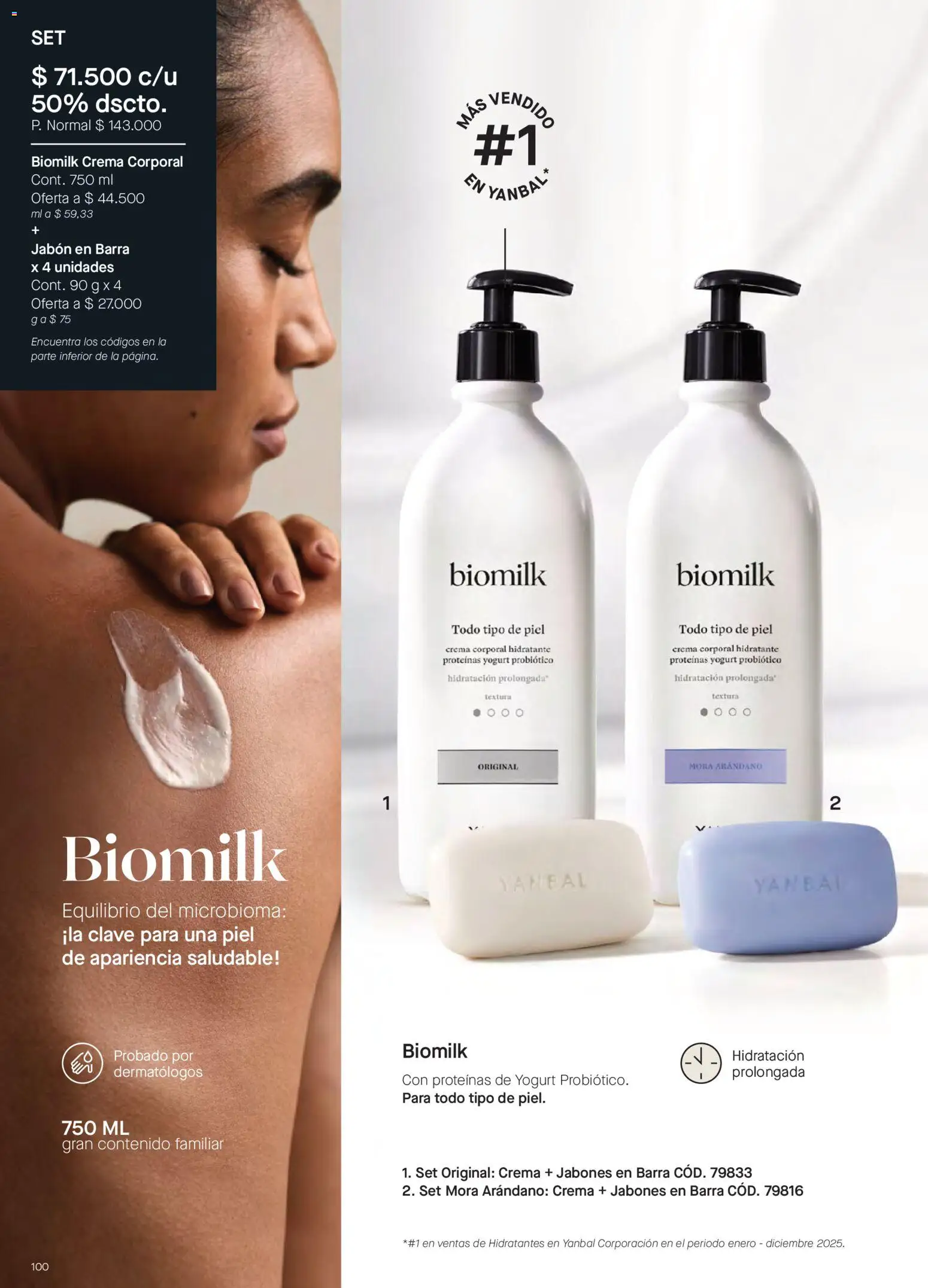 Yanbal revista - valida desde el 15/08/2026 | Página: 100 | Productos: Crema, Mora, Yogurt, Jabón