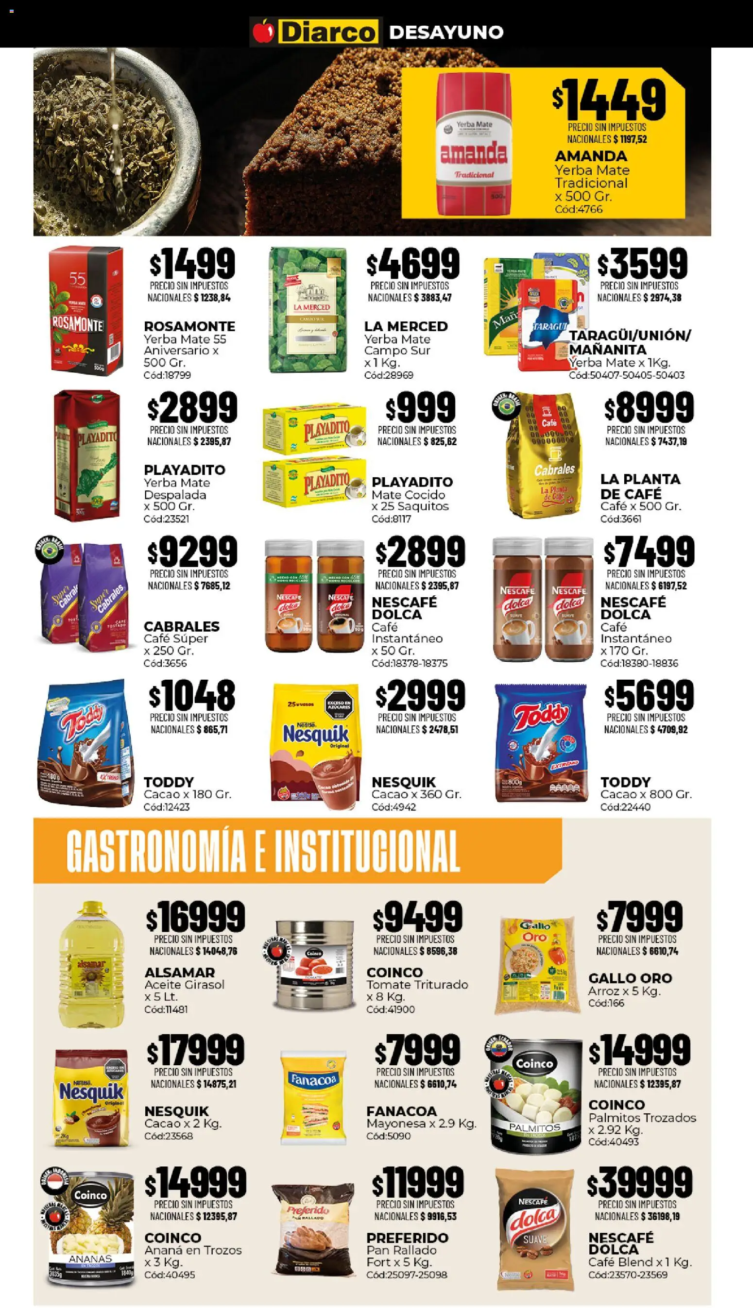 Diarco - Ofertas Gba │ válido desde el 03/08/2026 | Página: 4 | Productos: Aceite, Ananá, Planta, Pan rallado