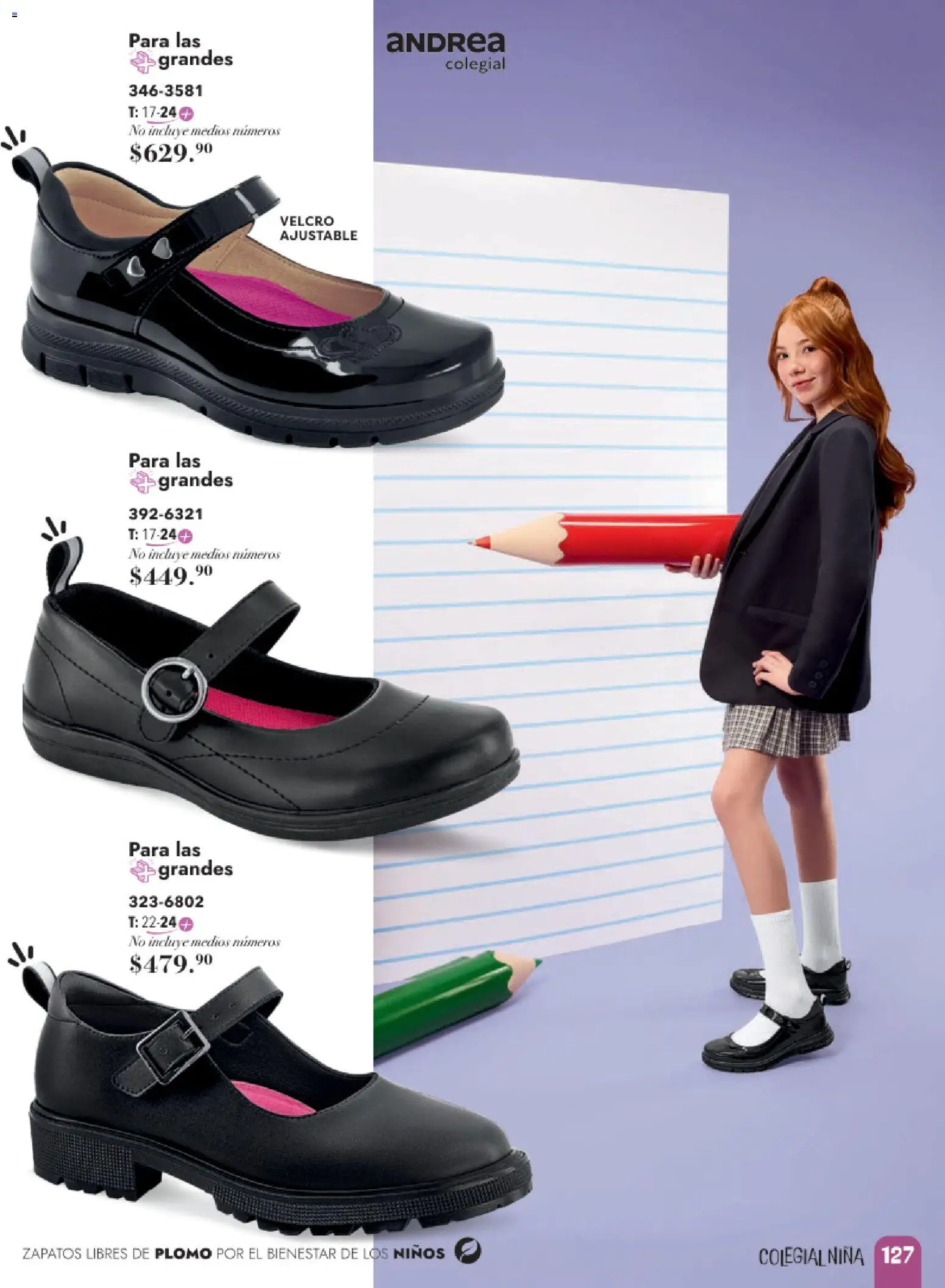 Nuevas ofertas de Andrea válidas en toda la República Mexicana desde el 24.05.2026. ¡Encuentra las mejores ofertas en Andrea catálogo Infantil! | Página: 83 | Productos: Zapatos