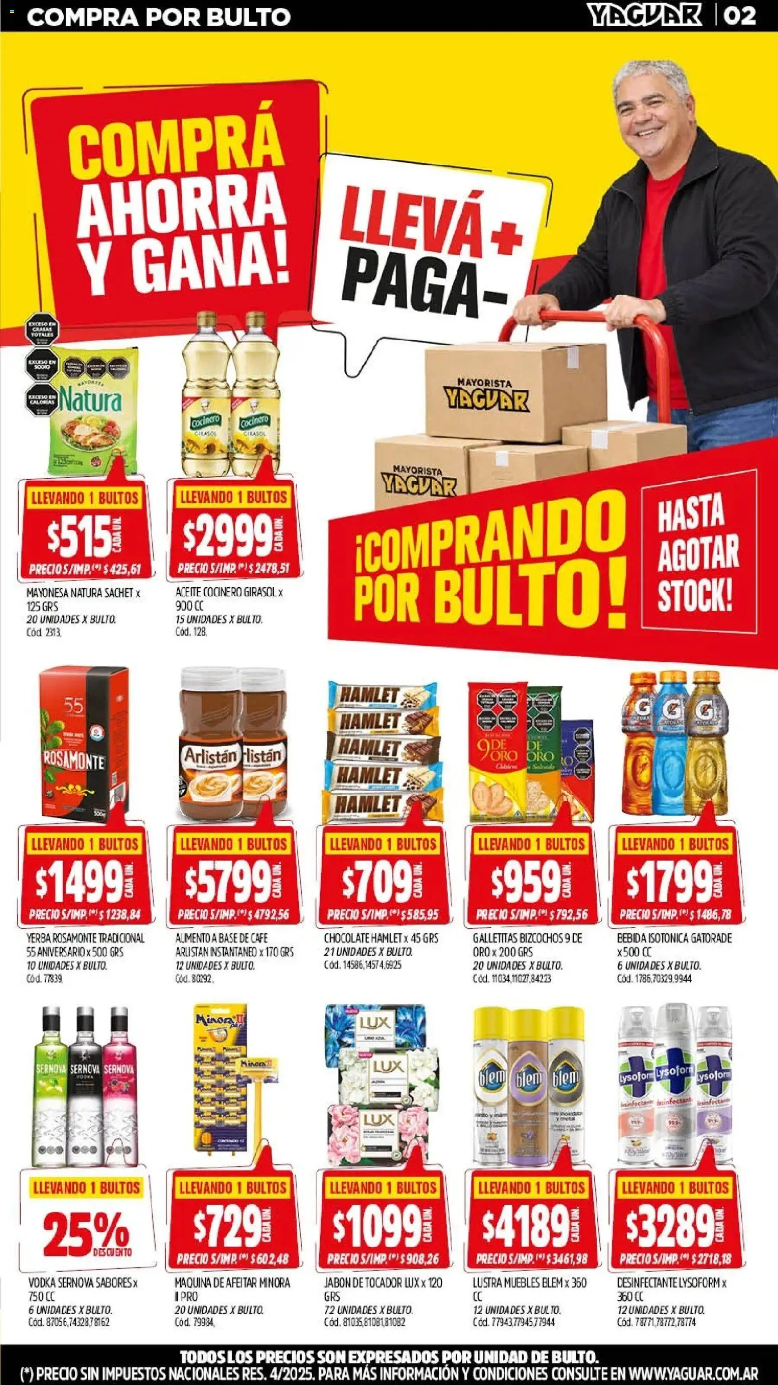 Yaguar - Oferta Semanal General Roca │ válido desde el 17/07/2026 | Página: 2 | Productos: Desinfectante, Galletitas, Jabón, Café