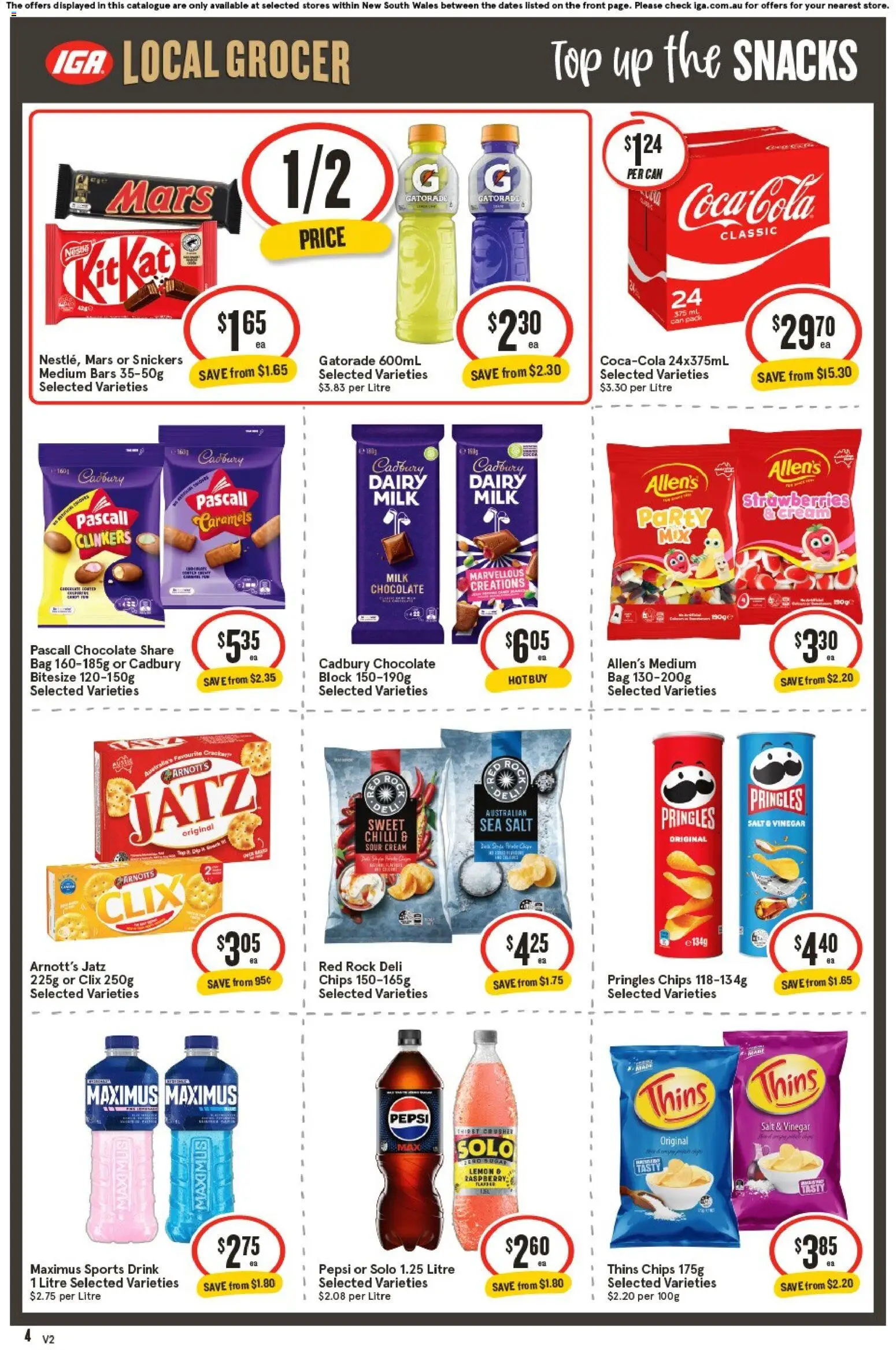 IGA catalogue - valid from 02/09/2026 | Page: 5 | Products: Dairy, Sour cream, Chips, Salt