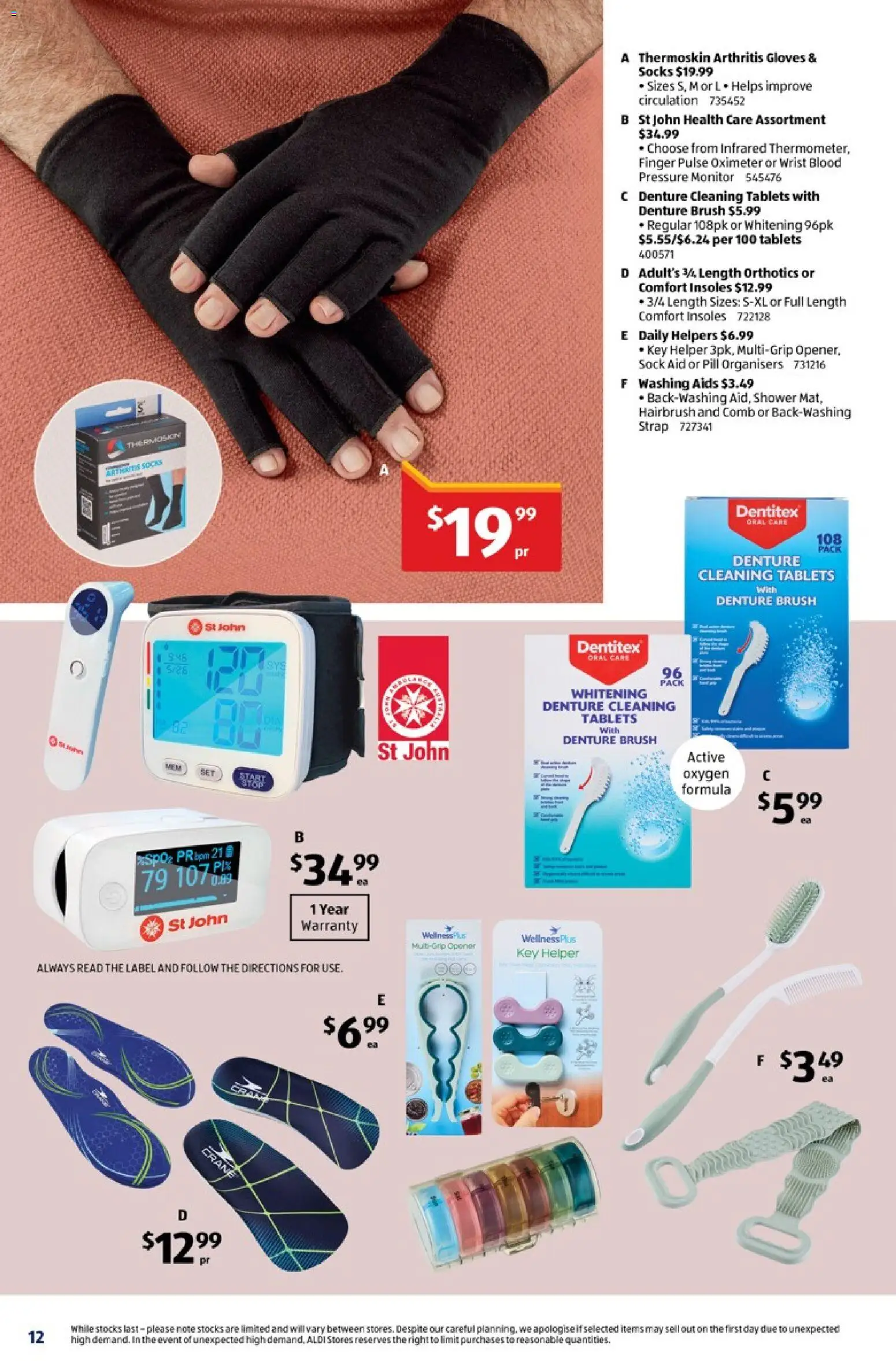 Aldi catalogue - valid from 22/07/2026 | Page: 12 | Products: Household, Brush, Accessories, Gloves