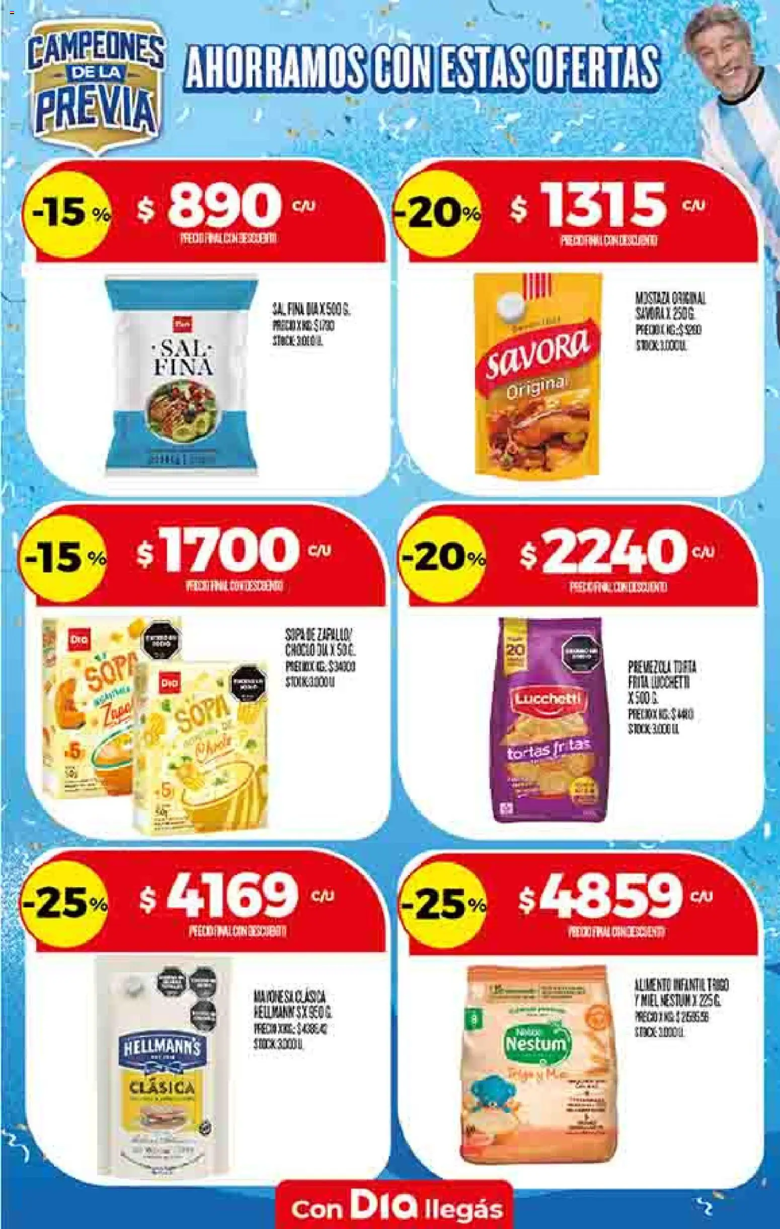 Dia - Ofertas Salta y Jujuy │ válido desde el 03.06.2026 | Página: 34 | Productos: Choclo, Mostaza, Sal, Sopa