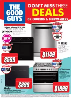 Preview of The Good Guys  Deals on cooking dishwashers - valid from 12/10/2026
