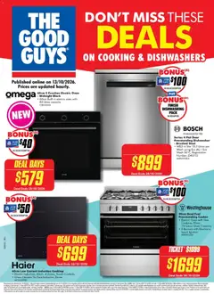 Preview of The Good Guys  Deals on cooking dishwashers - valid from 12/10/2026