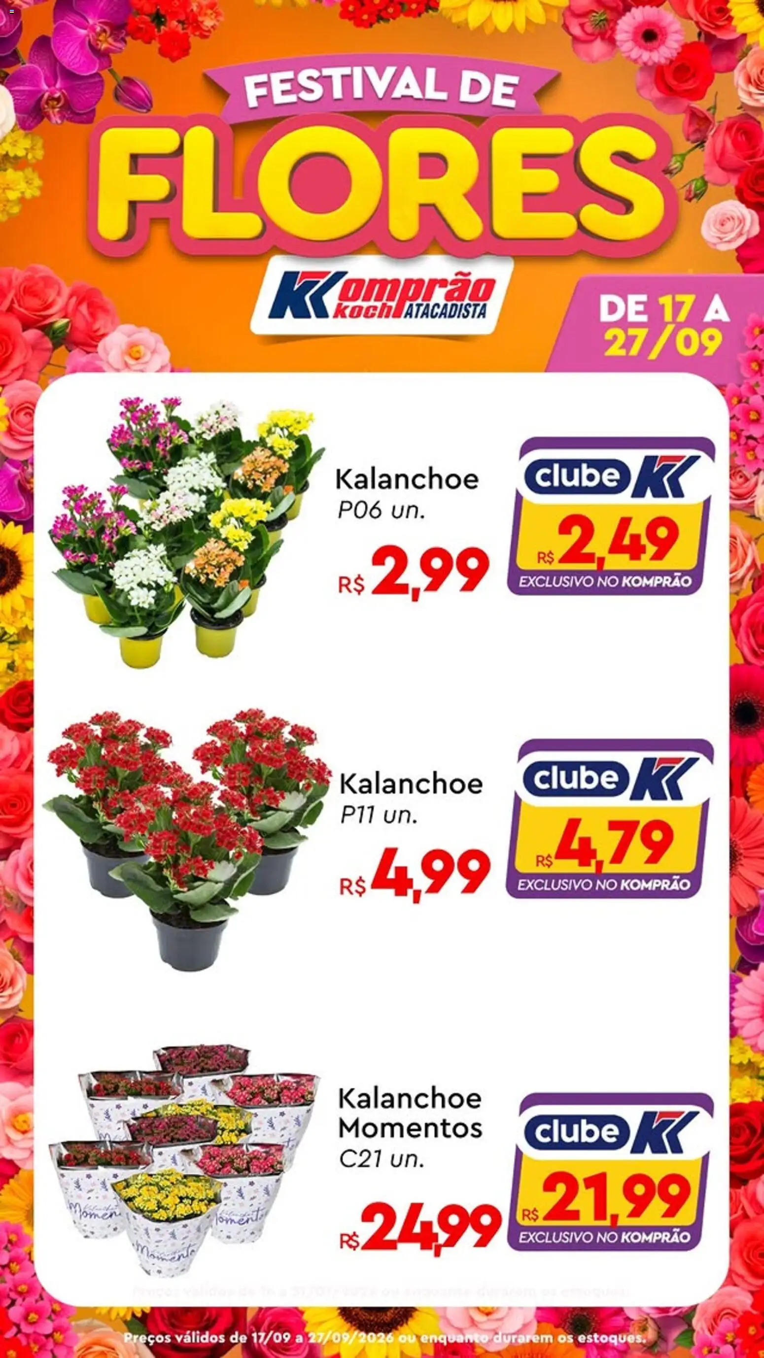 Komprao Atacadista Folheto - válido de 17/09/2026 | Página: 6 | Produtos: Flores
