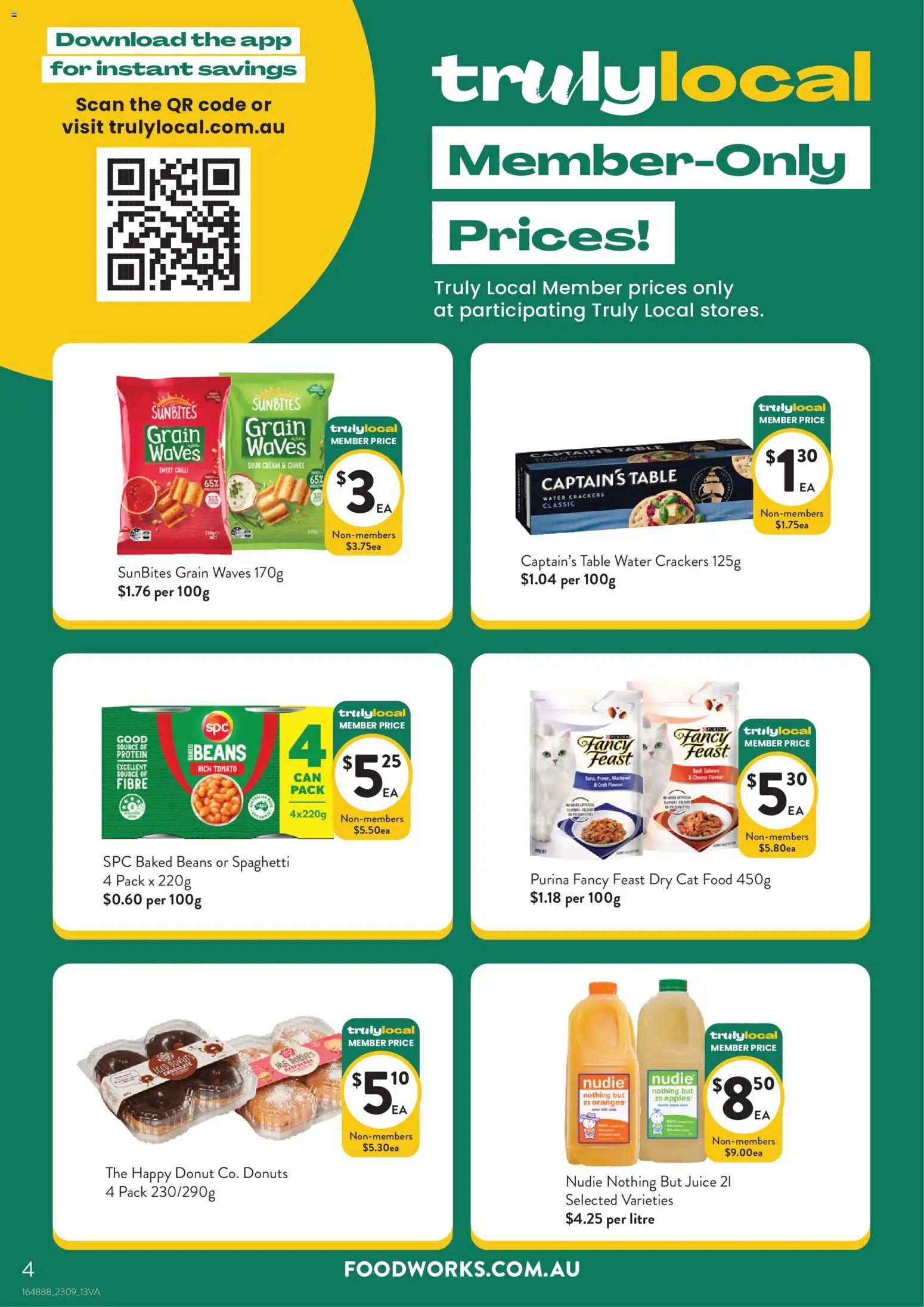 Foodworks catalogue - valid from 16/09/2026 | Page: 4 | Products: Food, Crackers, Donuts, Water