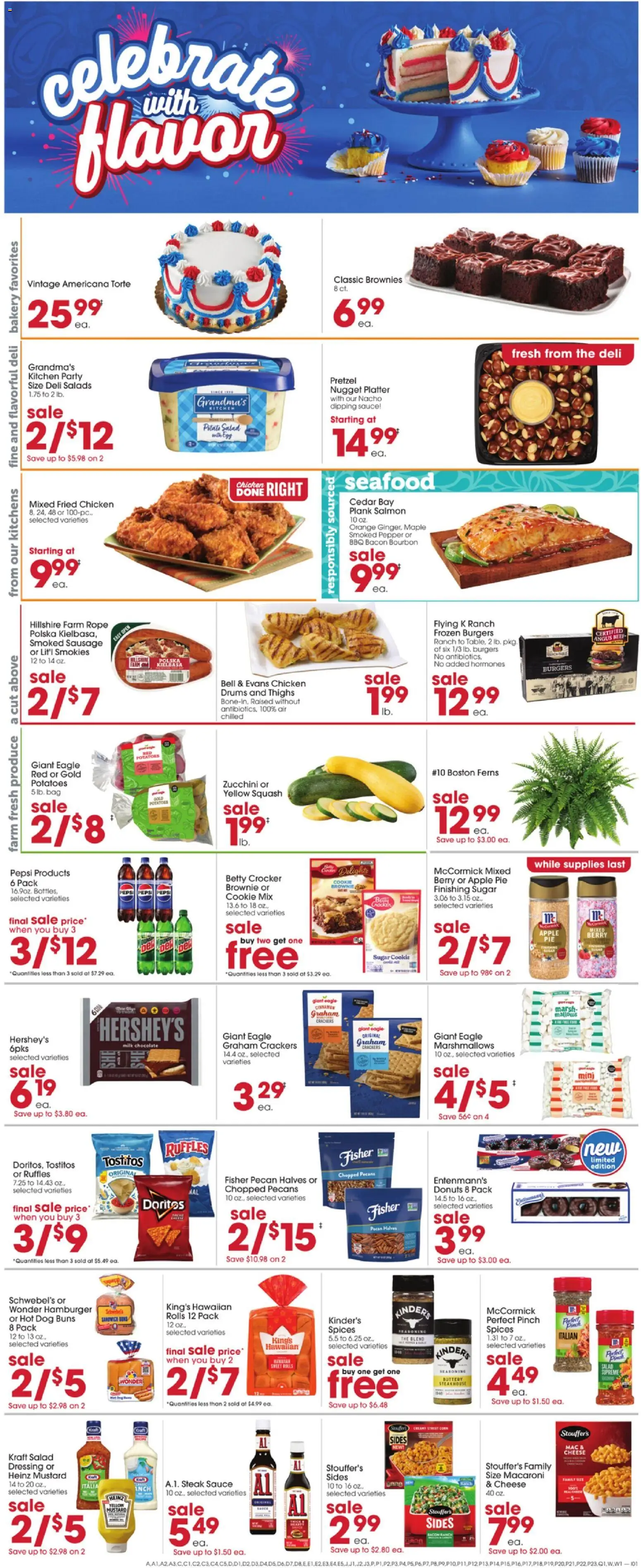 Giant Eagle Weekly Ad - valid from 21.05.2026 | Page: 7 | Products: Squash, Chocolate, Seafood, Apple Pie