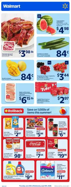 Preview of Walmart weekly flyer from shop Walmart valid from 04.06.2026