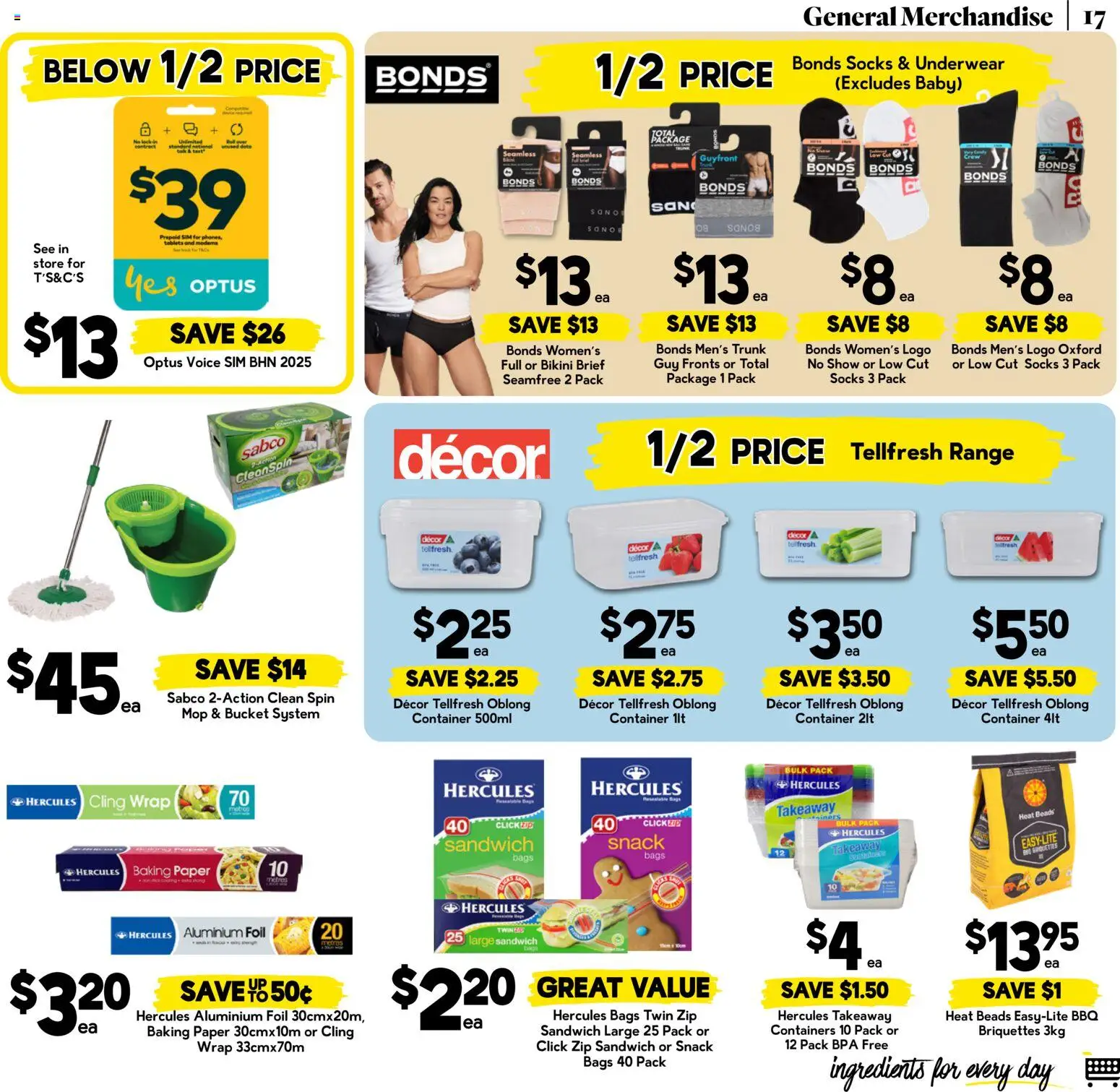 Drakes catalogue - valid from 12/08/2026 | Page: 17 | Products: Bucket, Decor, Mop, Socks