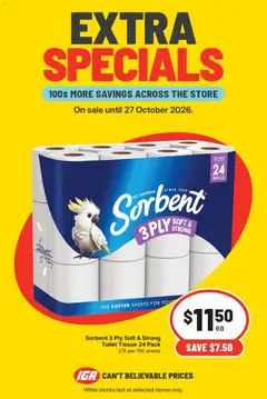 Preview of IGA Extra Specials NSW - valid from 21/10/2026