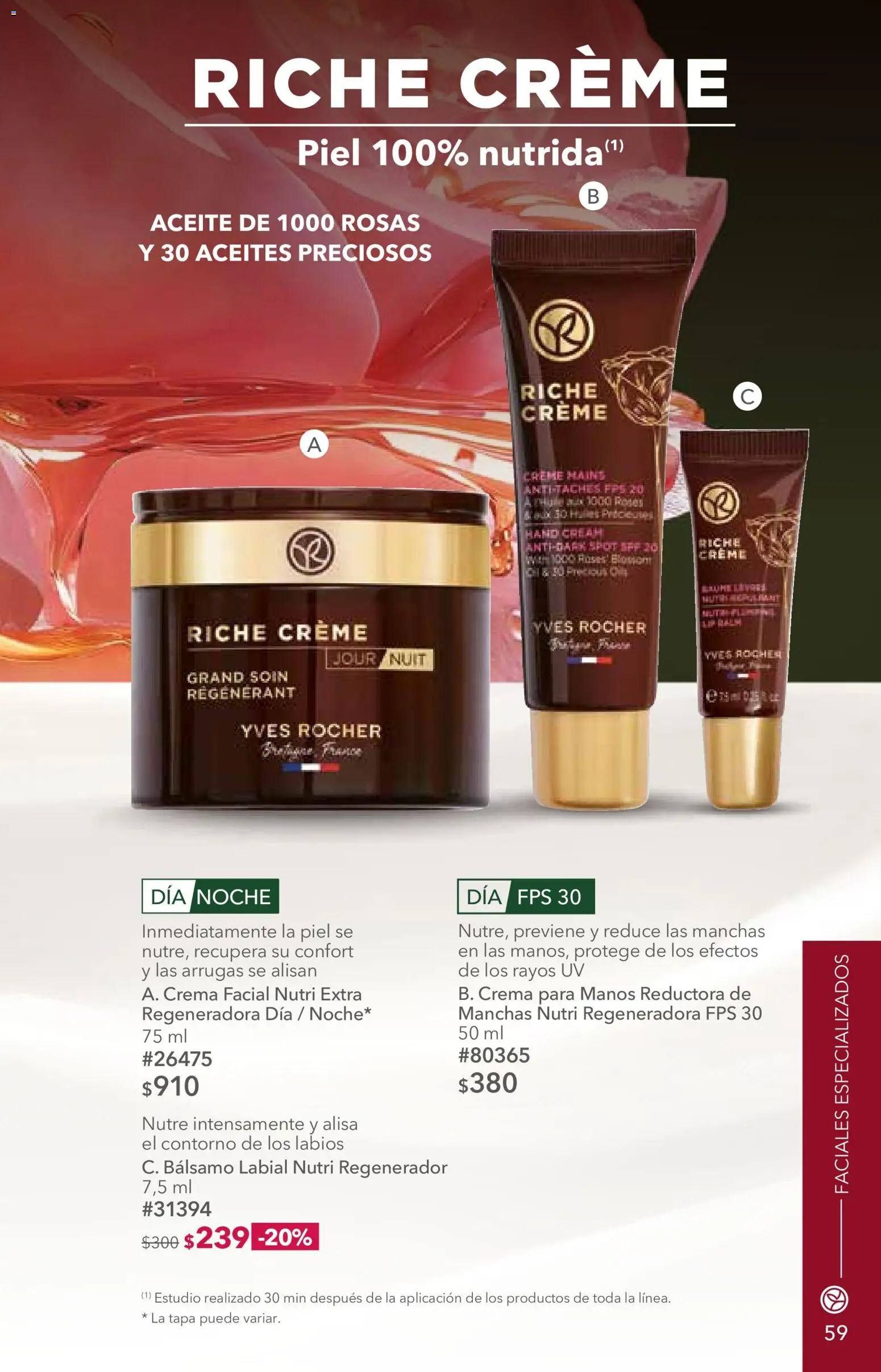 Nuevas ofertas de Yves Rocher válidas en toda la República Mexicana desde el 06/10/2026. ¡Encuentra las mejores ofertas en Yves Rocher campaña 14 2026! | Página: 61 | Productos: Crema para manos, Crema, Crema facial, Bálsamo