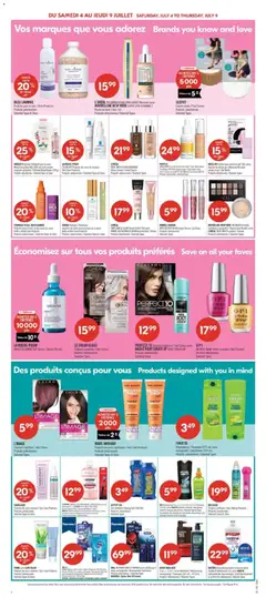 Preview of Pharmaprix weekly flyer / circulaire from shop Pharmaprix valid from Jul 3, 2026 | Page: 14 | Products: Mascara, Lip gloss, Shampoo, Mouthwash