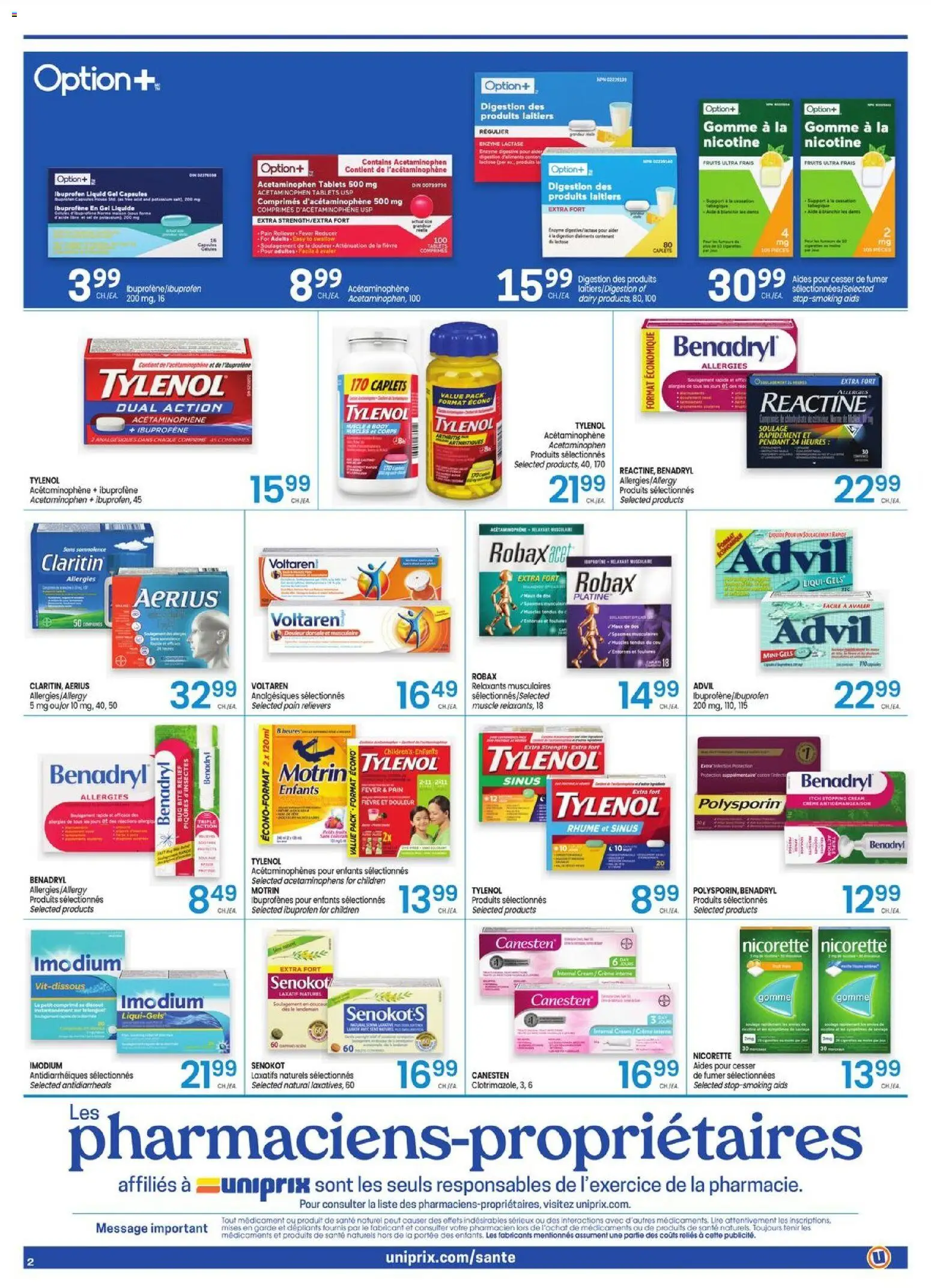 Uniprix flyer valid from Aug 13, 2026 | Page: 2