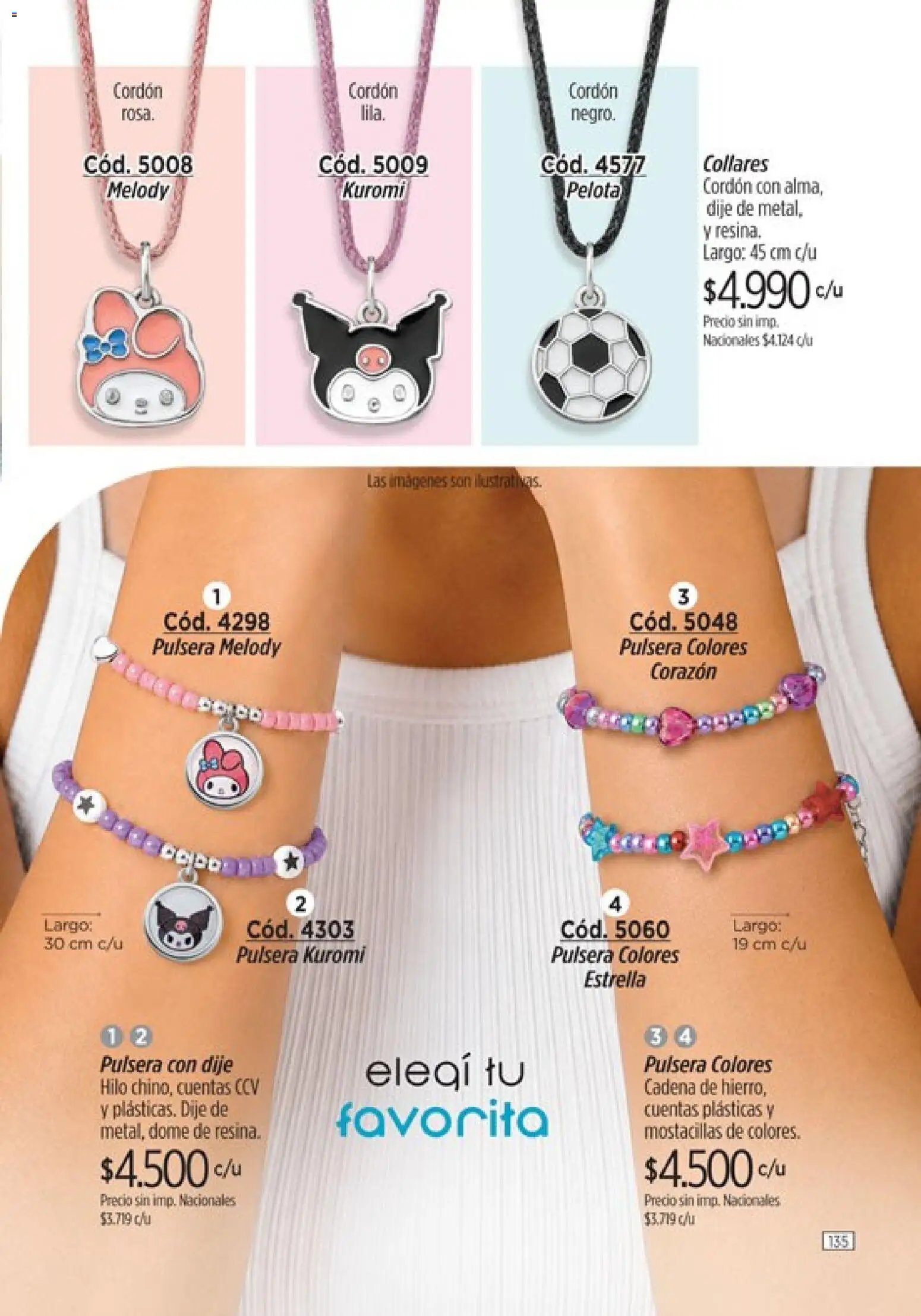 Catálogo Amodil Campaña 15 │ válido desde el 26/08/2026 | Página: 135 | Productos: Pulsera, Dije, Cadena, Pelota