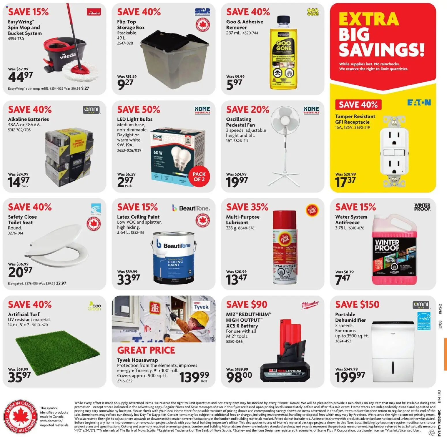 Home Hardware flyer valid from Aug 27, 2026 | Page: 2 | Products: Fan, LED light, Box, Battery