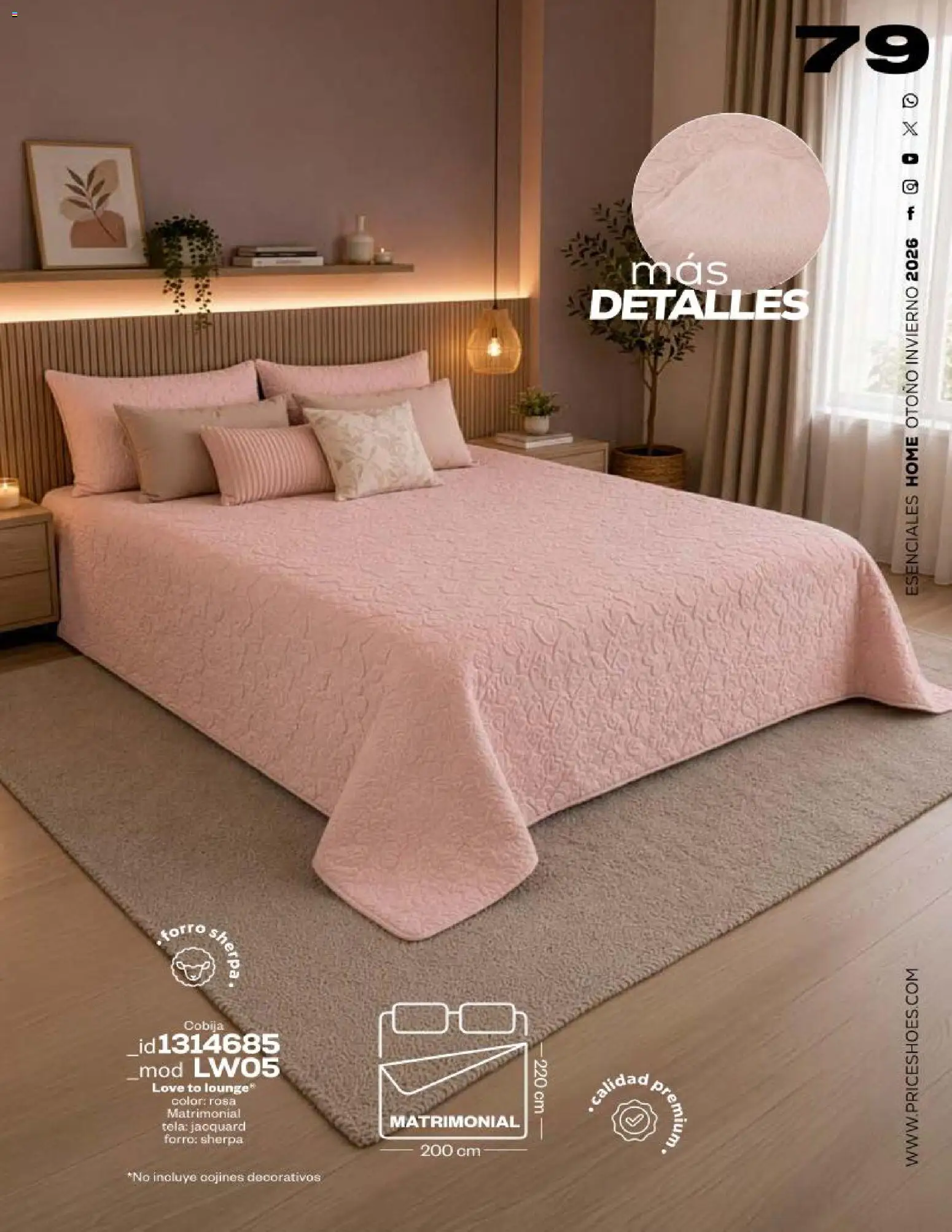 Nuevas ofertas de Price Shoes válidas en toda la República Mexicana desde el 17/08/2026. ¡Encuentra las mejores ofertas en Price Shoes catálogo Esenciales Home! | Página: 79 | Productos: Cobija