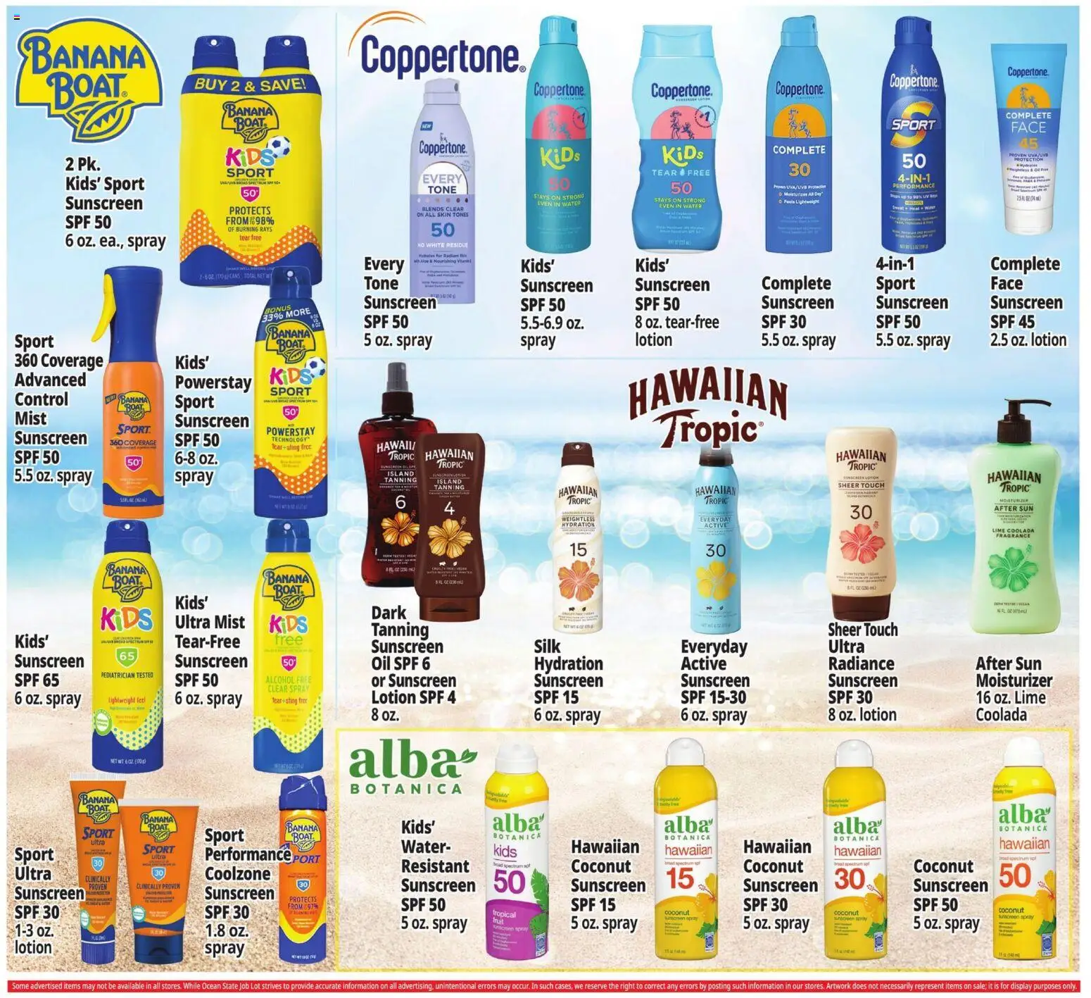 Ocean State Job Lot Weekly Ad - valid from 18.06.2026 | Page: 16 | Products: Fragrance, Oil, Sunscreen, Water