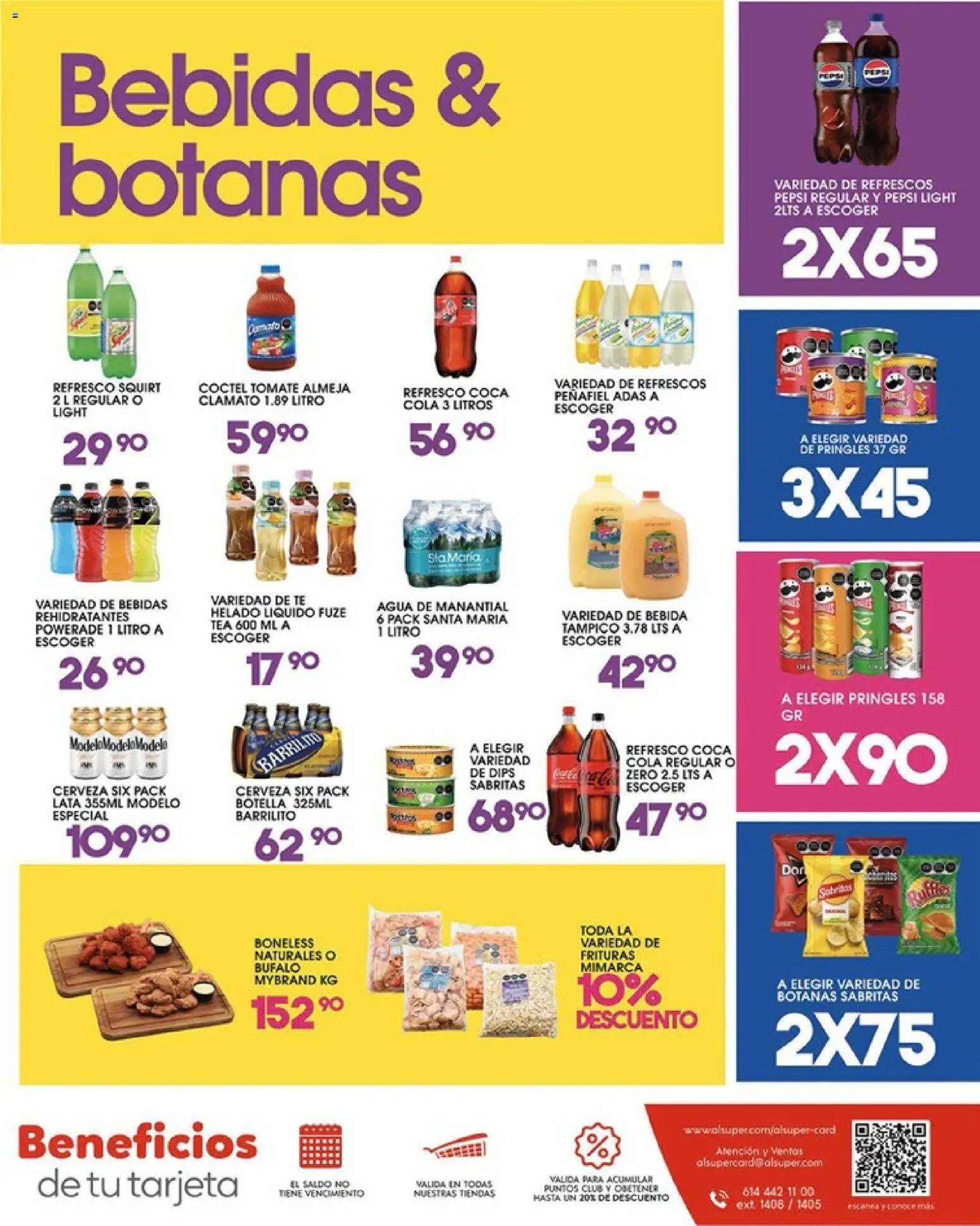 Nuevas ofertas de Alsuper válidas en toda la República Mexicana desde el 12.06.2026. ¡Encuentra las mejores ofertas en Alsuper folleto Calera! | Página: 7 | Productos: Refresco, Tomate, Cerveza, Botella