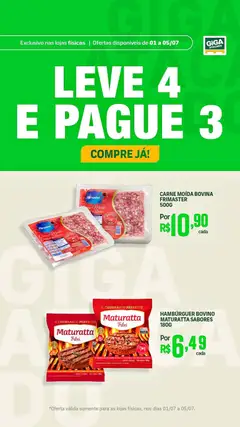 GIGA Atacado ofertas Leve 4 e pague 3 - Pré-Visualização do folheto da loja GIGA Atacado, válido de 01/07/2026 | Página: 1