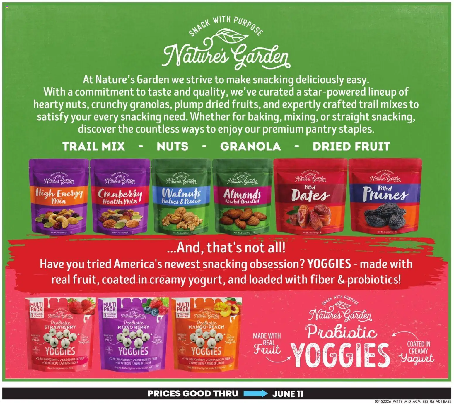 Acme Big Book of Savings - valid from 15.05.2026 | Page: 5 | Products: Probiotics, Yogurt, Nuts