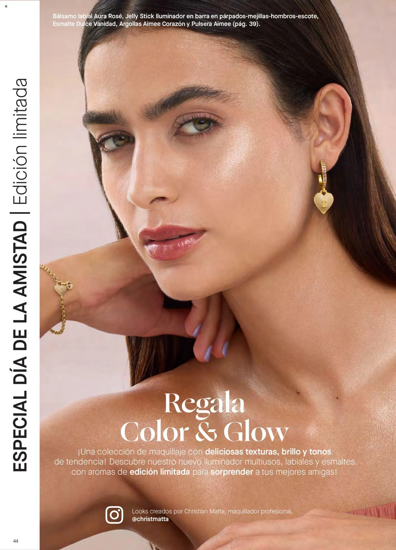 Yanbal revista - valida desde el 15/08/2026 | Página: 44 | Productos: Pulsera, Bálsamo labial, Iluminador, Brillo