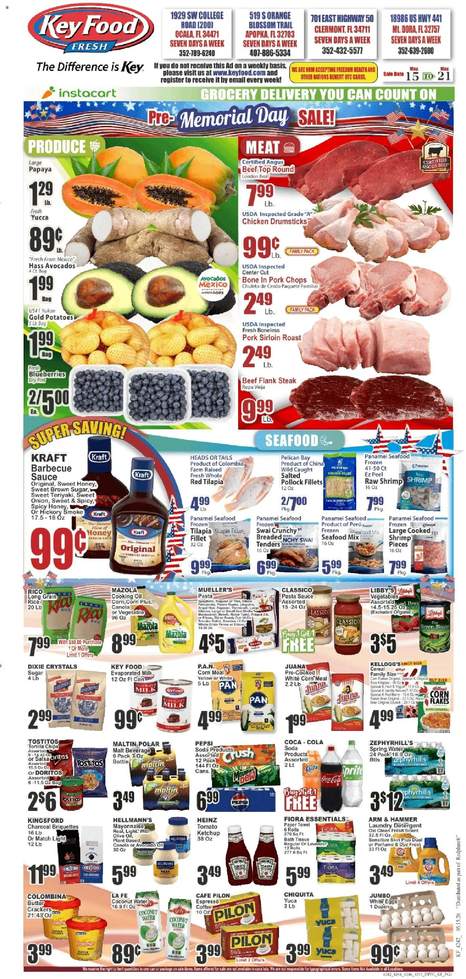 Key Food Weekly Ad - valid from 15.05.2026 | Page: 1