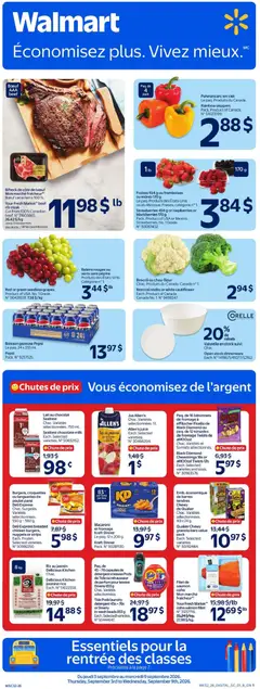Preview of Walmart circulaire from shop Walmart valid from Sep 3, 2026